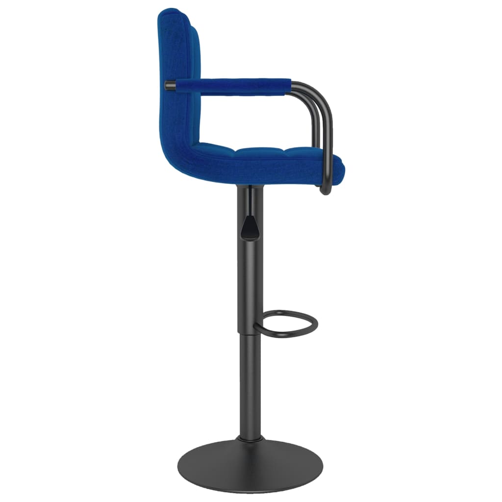 vidaXL Scaun de bar, albastru, material textil vidaXL Scaun de bar, albastru, material textil