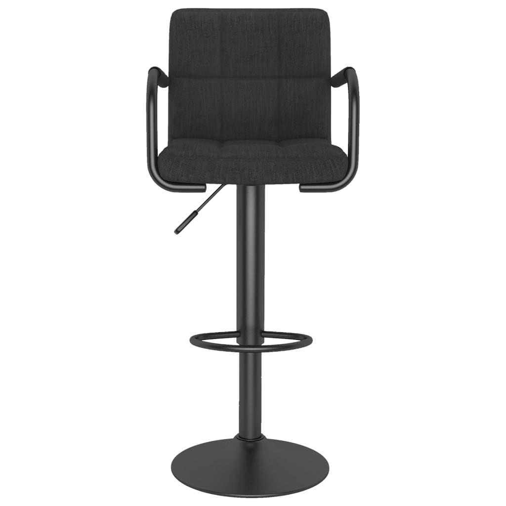 vidaXL Scaun de bar, negru, material textil vidaXL Scaun de bar, negru, material textil