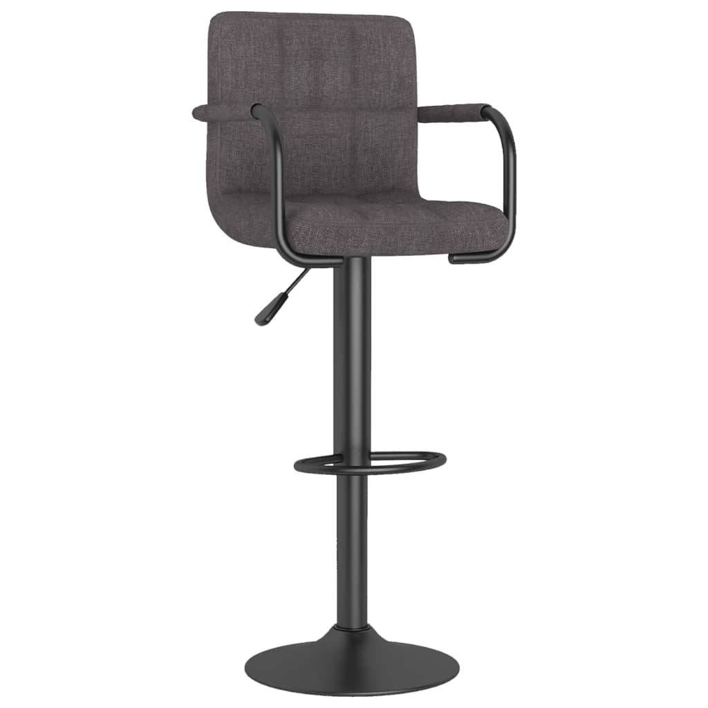vidaXL Scaun de bar, gri taupe, material textil vidaXL Scaun de bar, gri taupe, material textil