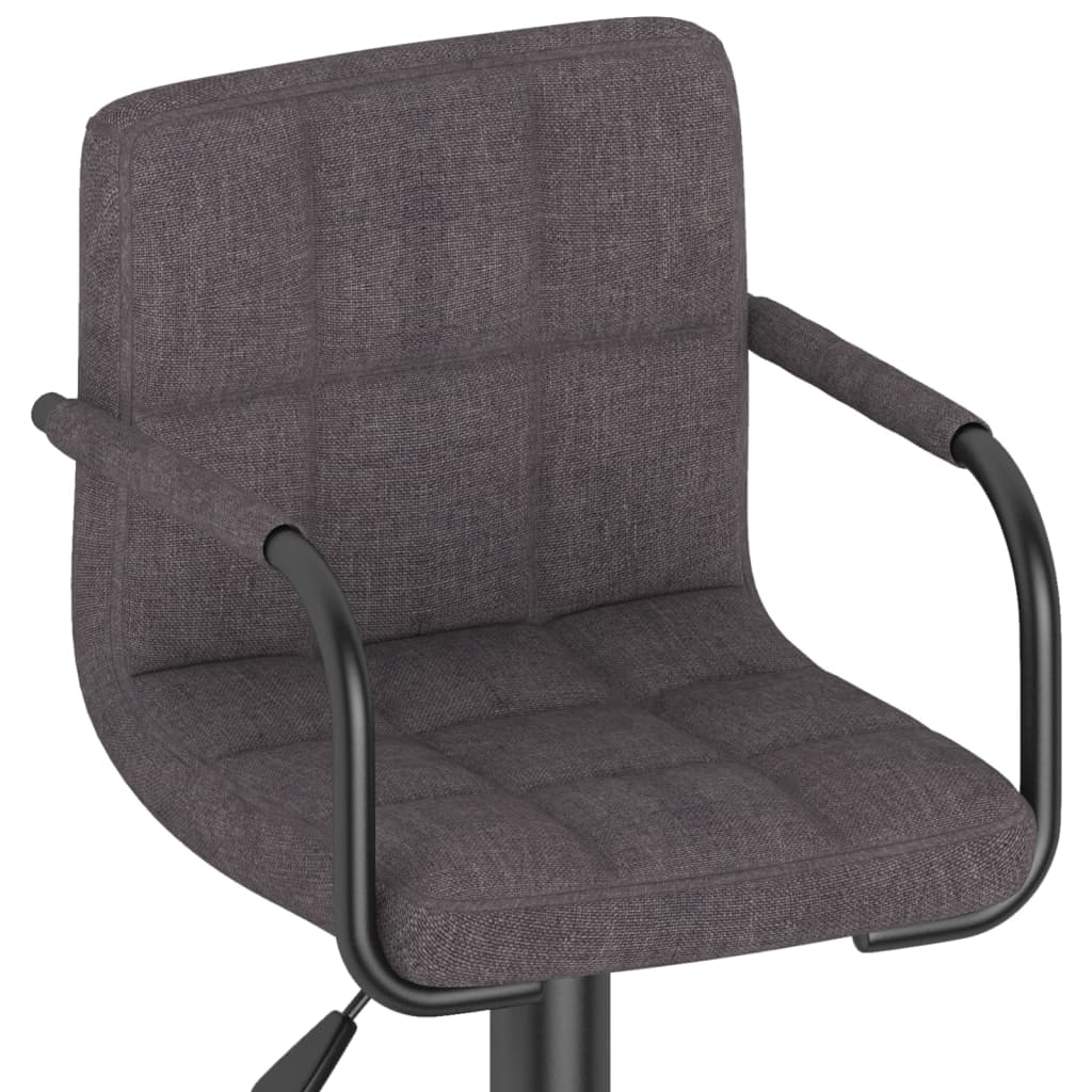 vidaXL Scaun de bar, gri taupe, material textil vidaXL Scaun de bar, gri taupe, material textil