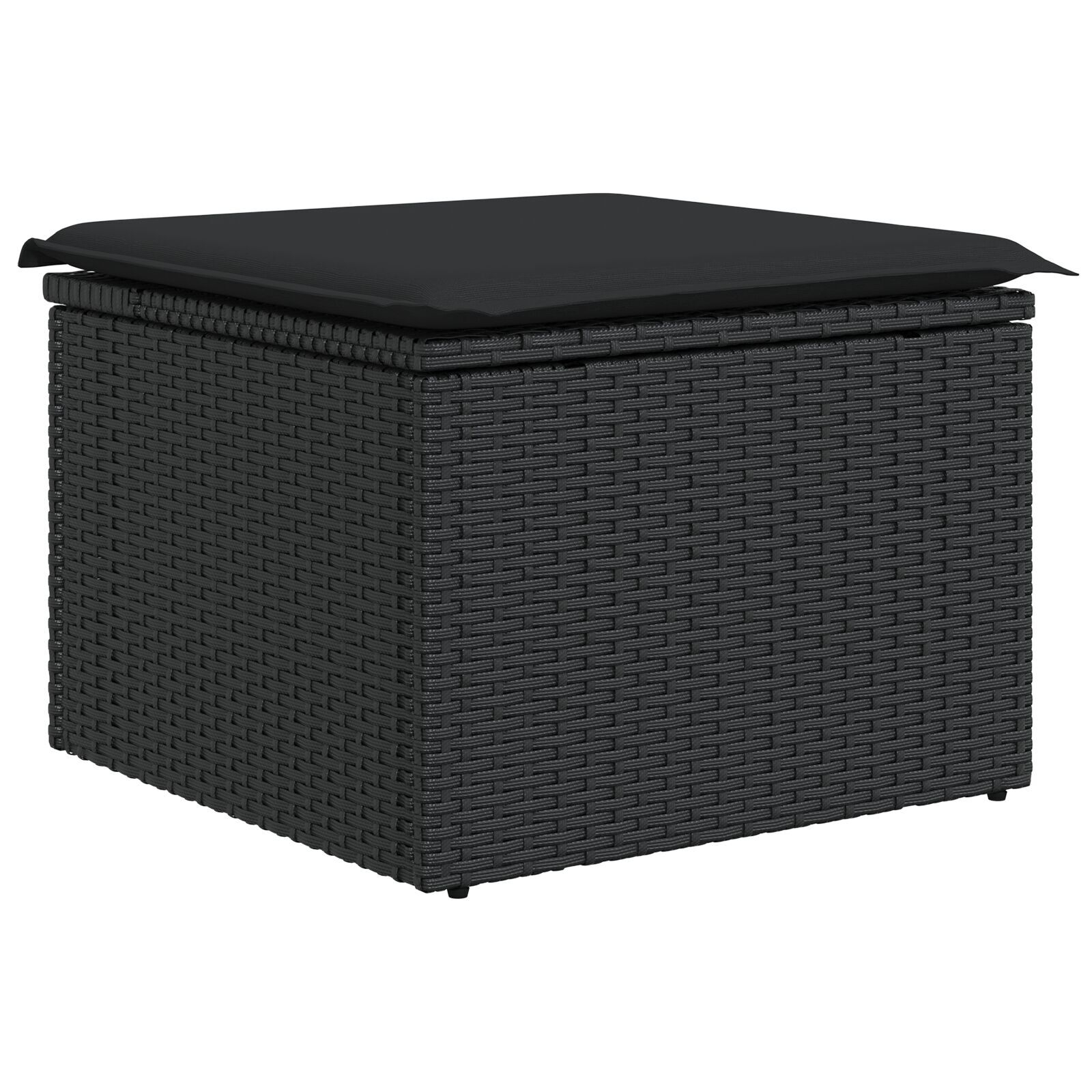 Set canapea de grădină vidaXL cu perne Negru Ratan Polimeric Set canapea de grădină vidaXL cu perne Negru Ratan Polimeric