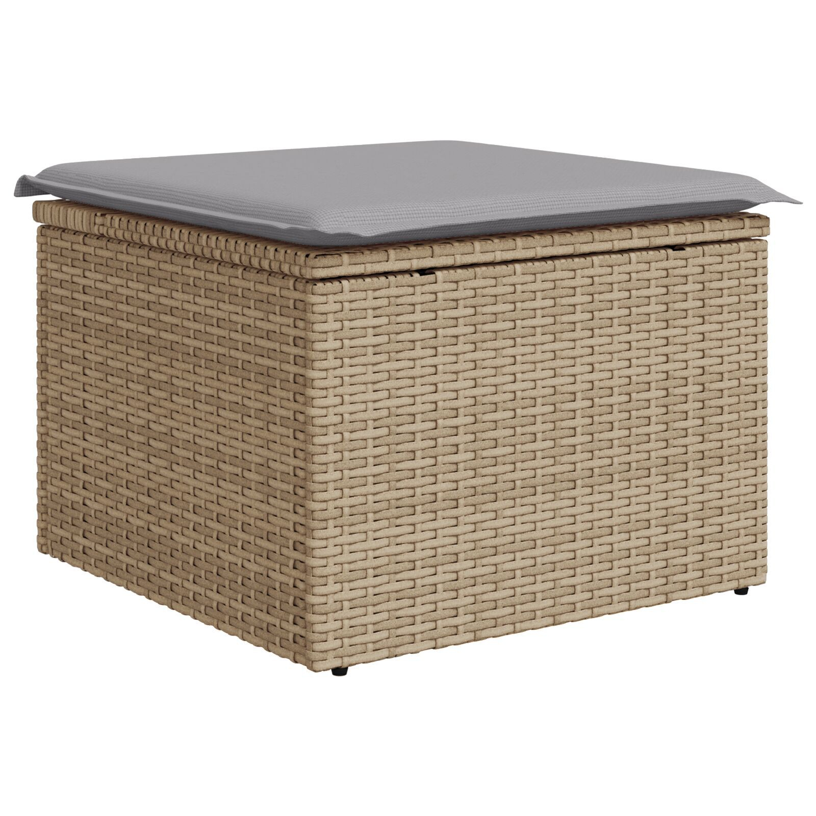 Set canapea de grădină 8 piese cu perne Black Poly Rattan