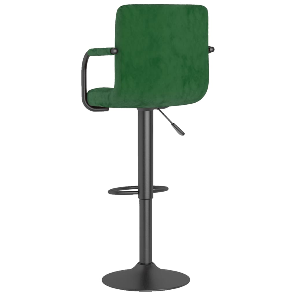 vidaXL Scaun de bar, verde închis, catifea vidaXL Scaun de bar, verde închis, catifea