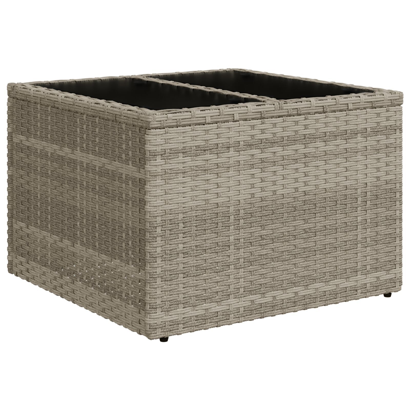 Set canapea grădină vidaXL 11 piese cu perne gri din ratan sintetic Set canapea grădină vidaXL 11 piese cu perne gri din ratan sintetic
