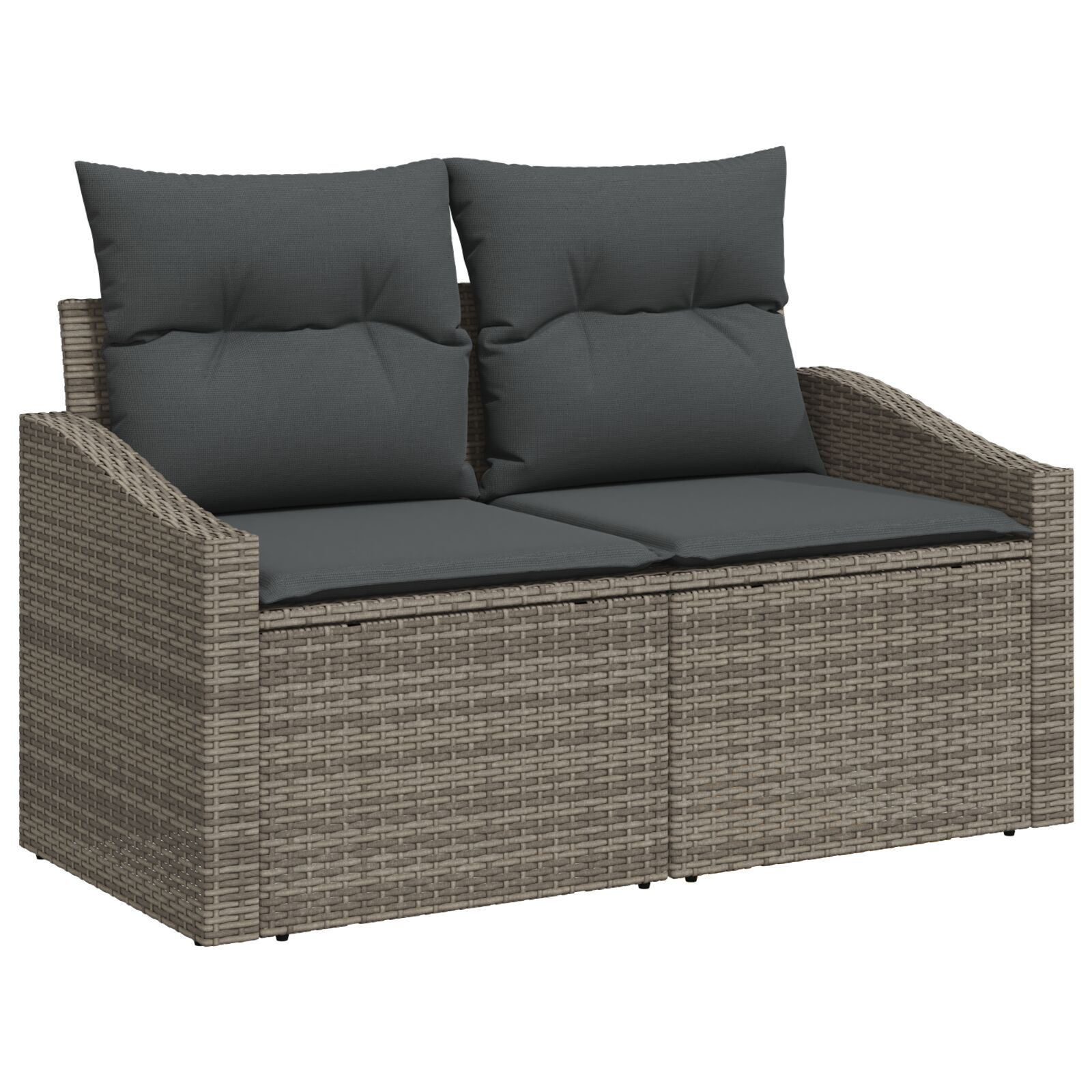 vidaXL Set de canapele pentru grădină 7 pcs Gri Rattan poli vidaXL Set de canapele pentru grădină 7 pcs Gri Rattan poli
