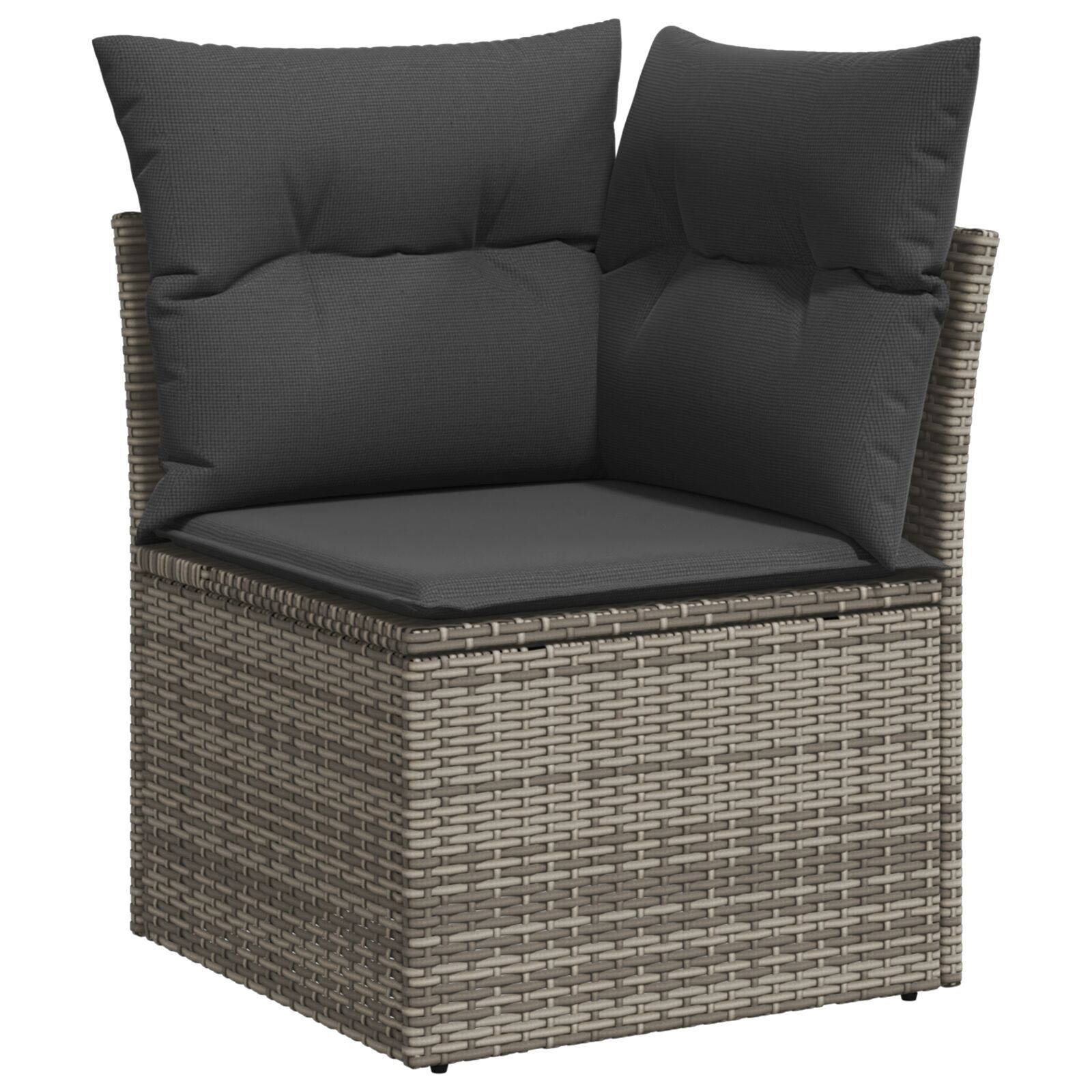 vidaXL Set de canapele pentru grădină 7 pcs Gri Rattan poli vidaXL Set de canapele pentru grădină 7 pcs Gri Rattan poli