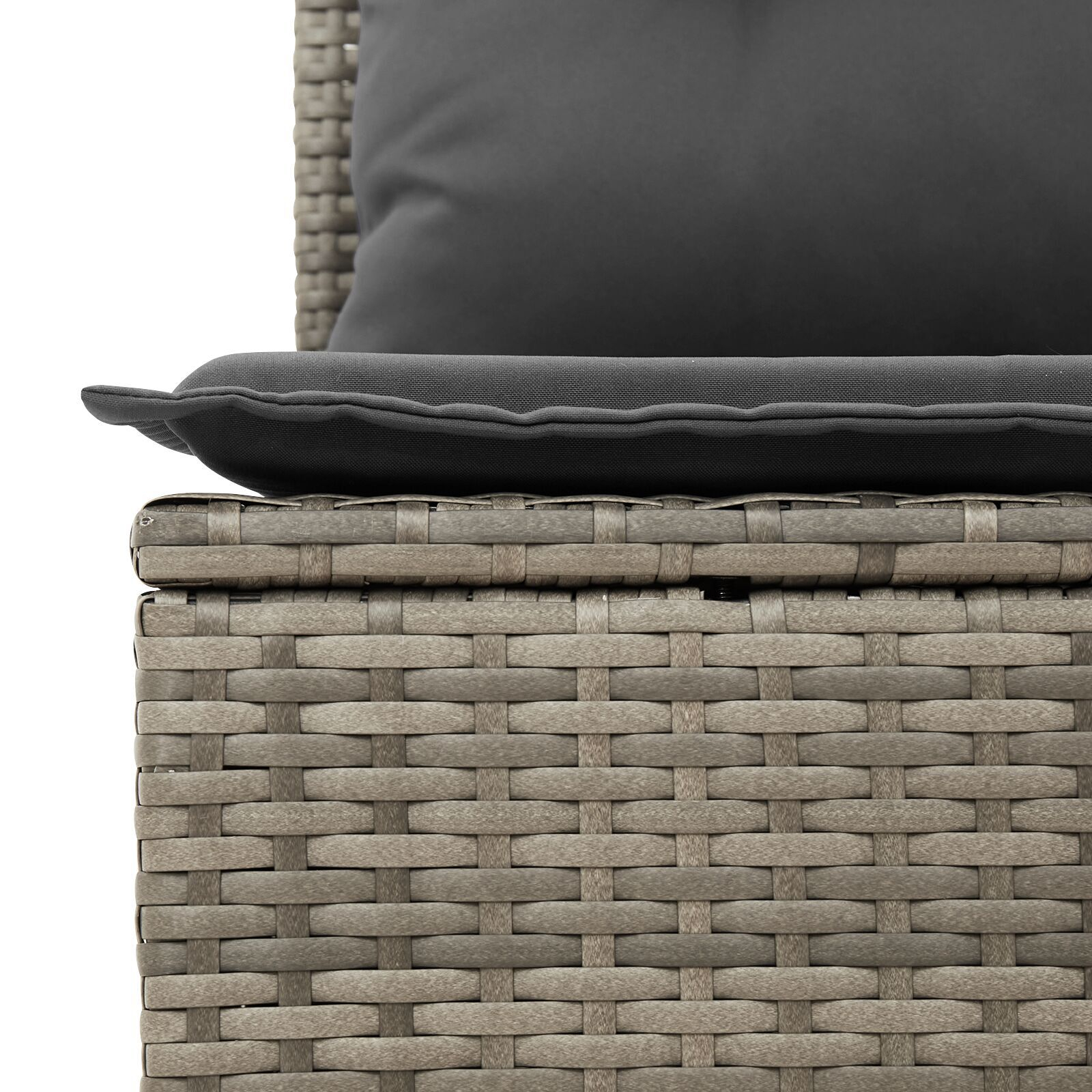 vidaXL Set de canapele pentru grădină 7 pcs Gri Rattan poli vidaXL Set de canapele pentru grădină 7 pcs Gri Rattan poli