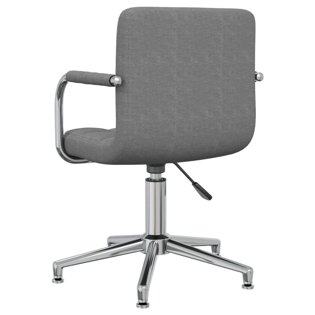 vidaXL Scaun de birou pivotant, gri deschis, material textil vidaXL Scaun de birou pivotant, gri deschis, material textil
