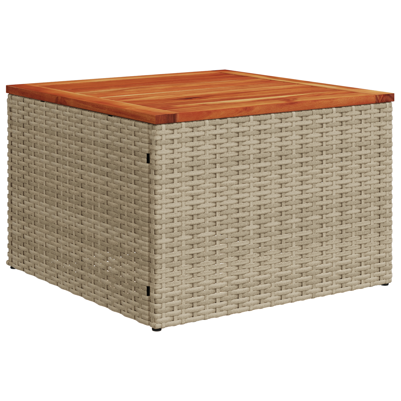 Set canapea de grădină 6 piese cu perne bej din ratan poliester Acacia Set canapea de grădină 6 piese cu perne bej din ratan poliester Acacia