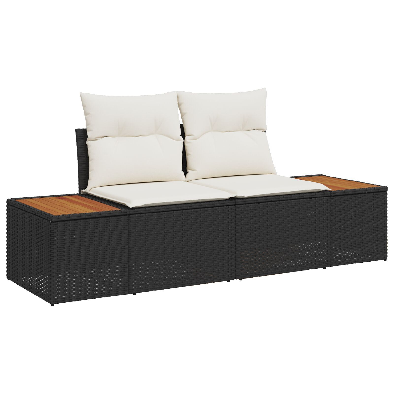 vidaXL cu pernă Ajustabil 4 pcs Negru 239 x 117 x 37 cm vidaXL cu pernă Ajustabil 4 pcs Negru 239 x 117 x 37 cm