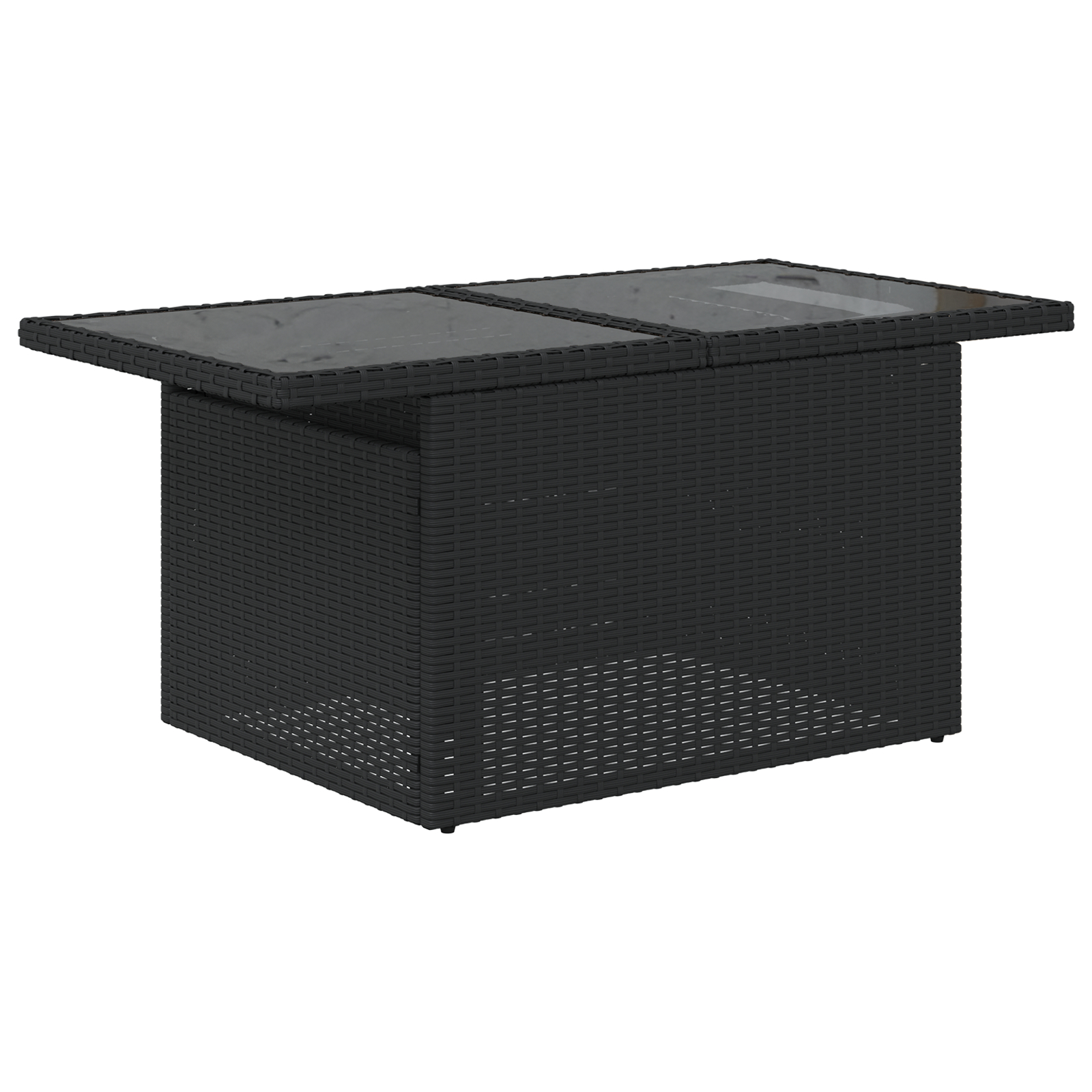 Set canapea grădină 8 piese cu perne Negru Ratan Polimer
