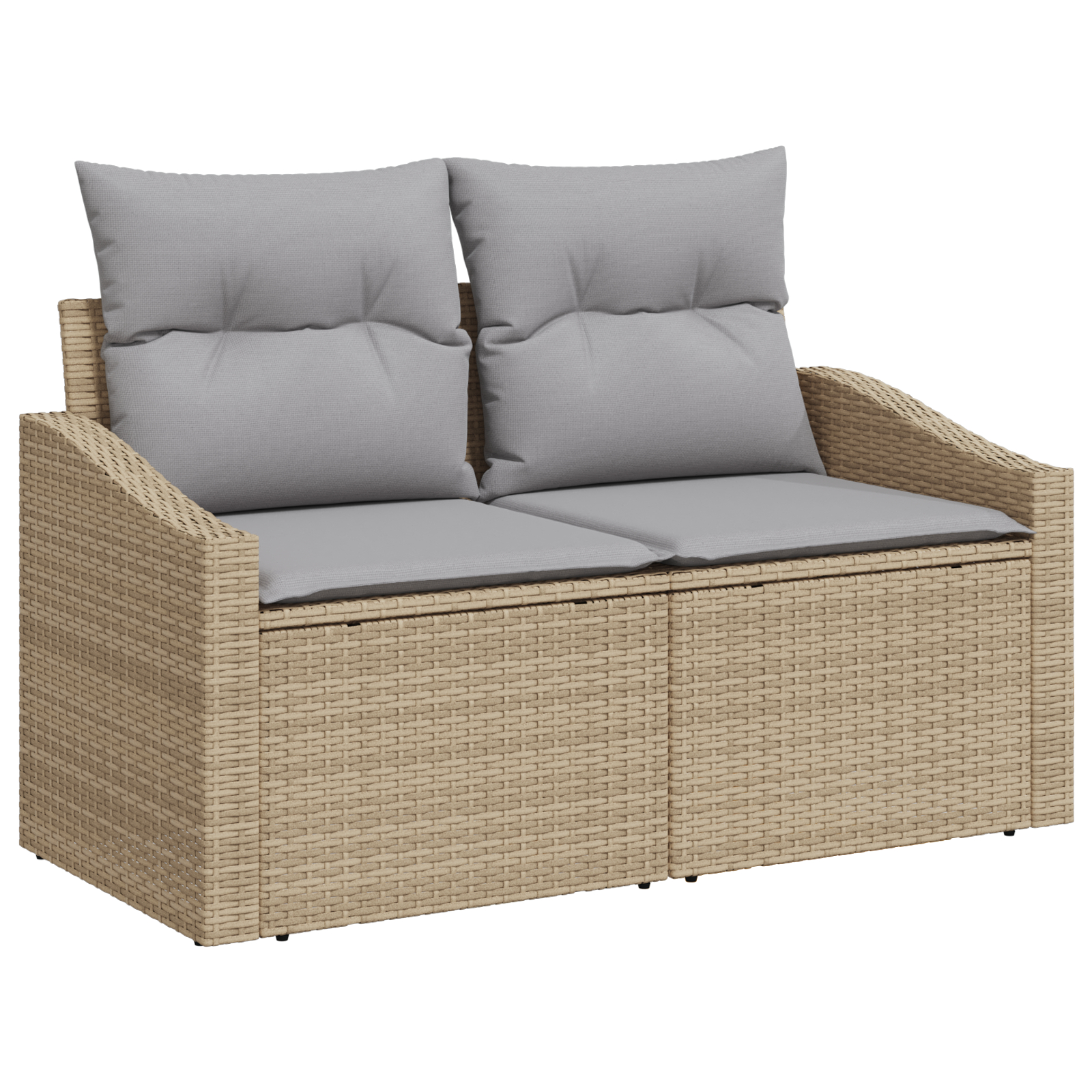 vidaXL Set de canapele pentru grădină 10 pcs bej și gri deschis vidaXL Set de canapele pentru grădină 10 pcs bej și gri deschis