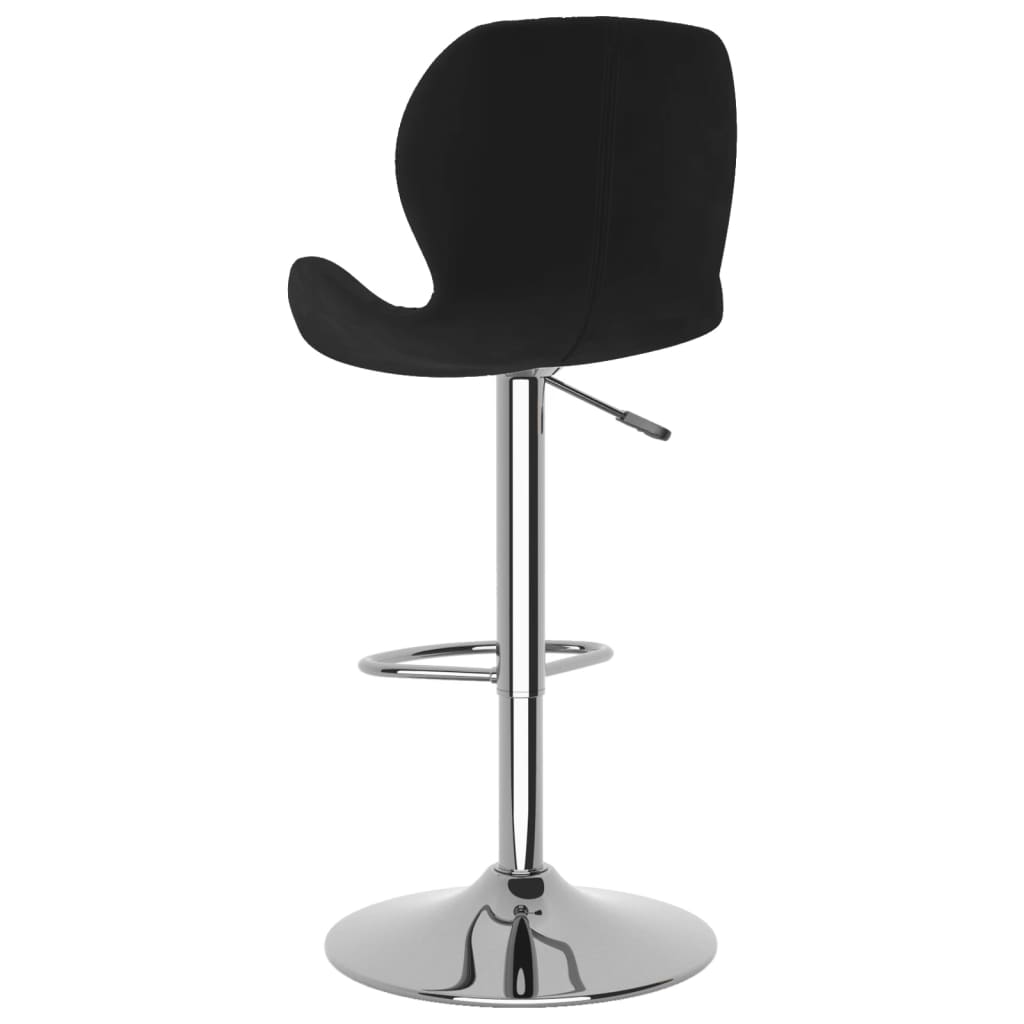 vidaXL Scaune de bar, 2 buc., negru, catifea vidaXL Scaune de bar, 2 buc., negru, catifea