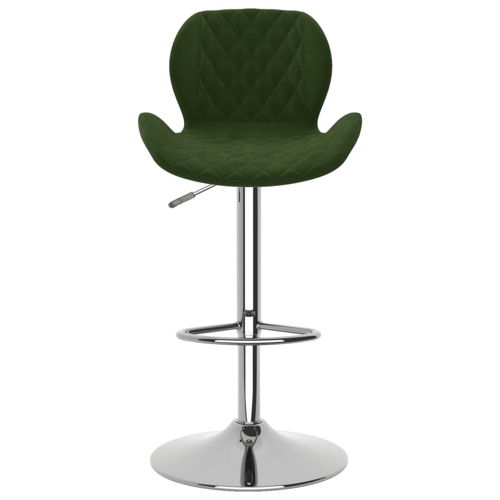 vidaXL Scaune de bar, 2 buc., verde închis, catifea vidaXL Scaune de bar, 2 buc., verde închis, catifea