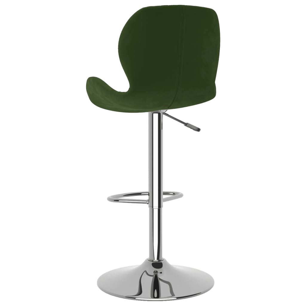 vidaXL Scaune de bar, 2 buc., verde închis, catifea vidaXL Scaune de bar, 2 buc., verde închis, catifea
