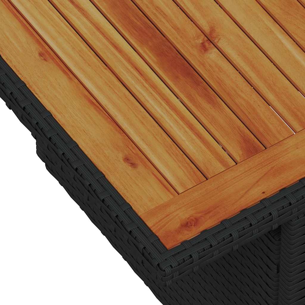 vidaXL Set de canapele pentru grădină cu pernă 5 pcs negru și crem