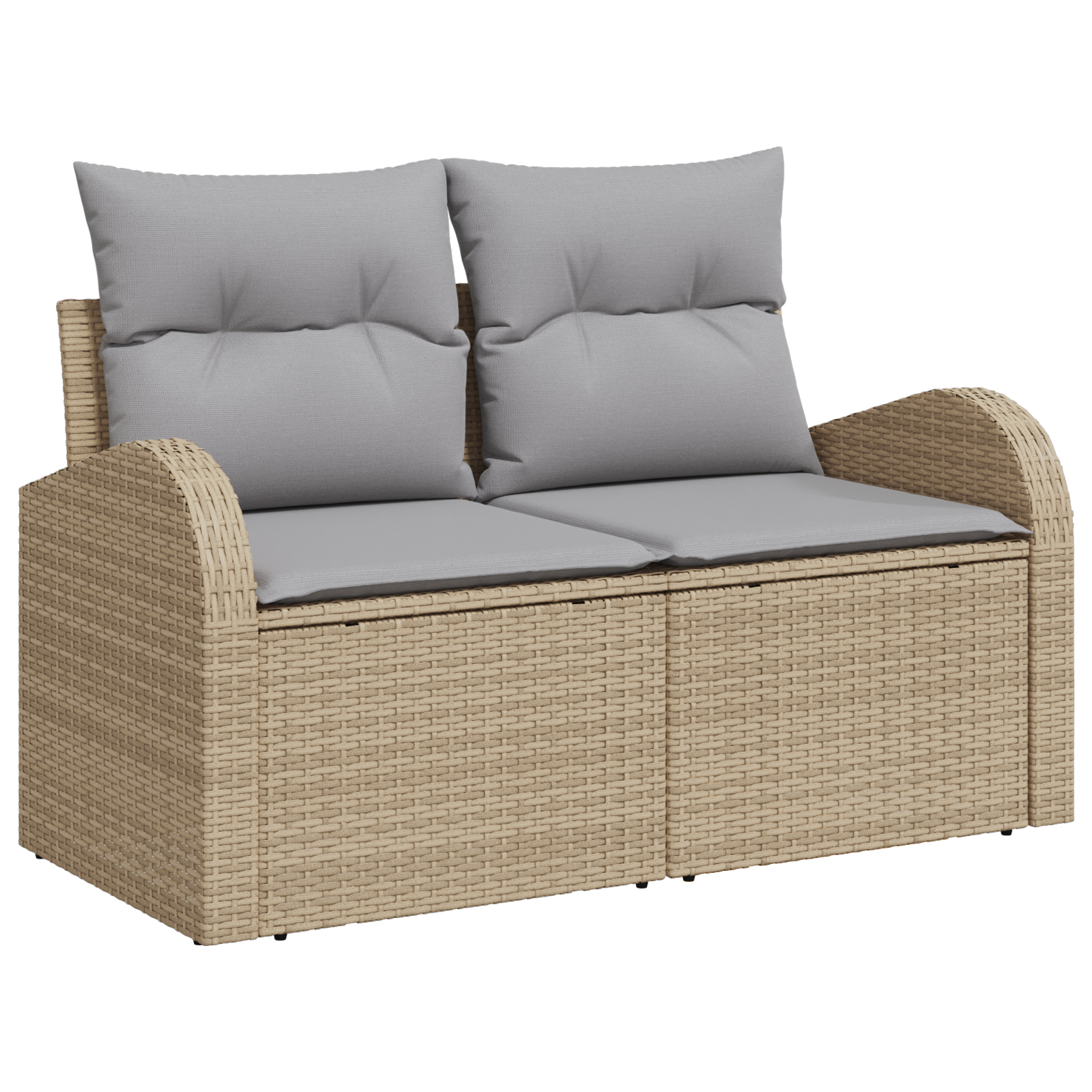 vidaXL Set de canapele pentru grădină Manual 9 pcs bej și gri deschis vidaXL Set de canapele pentru grădină Manual 9 pcs bej și gri deschis