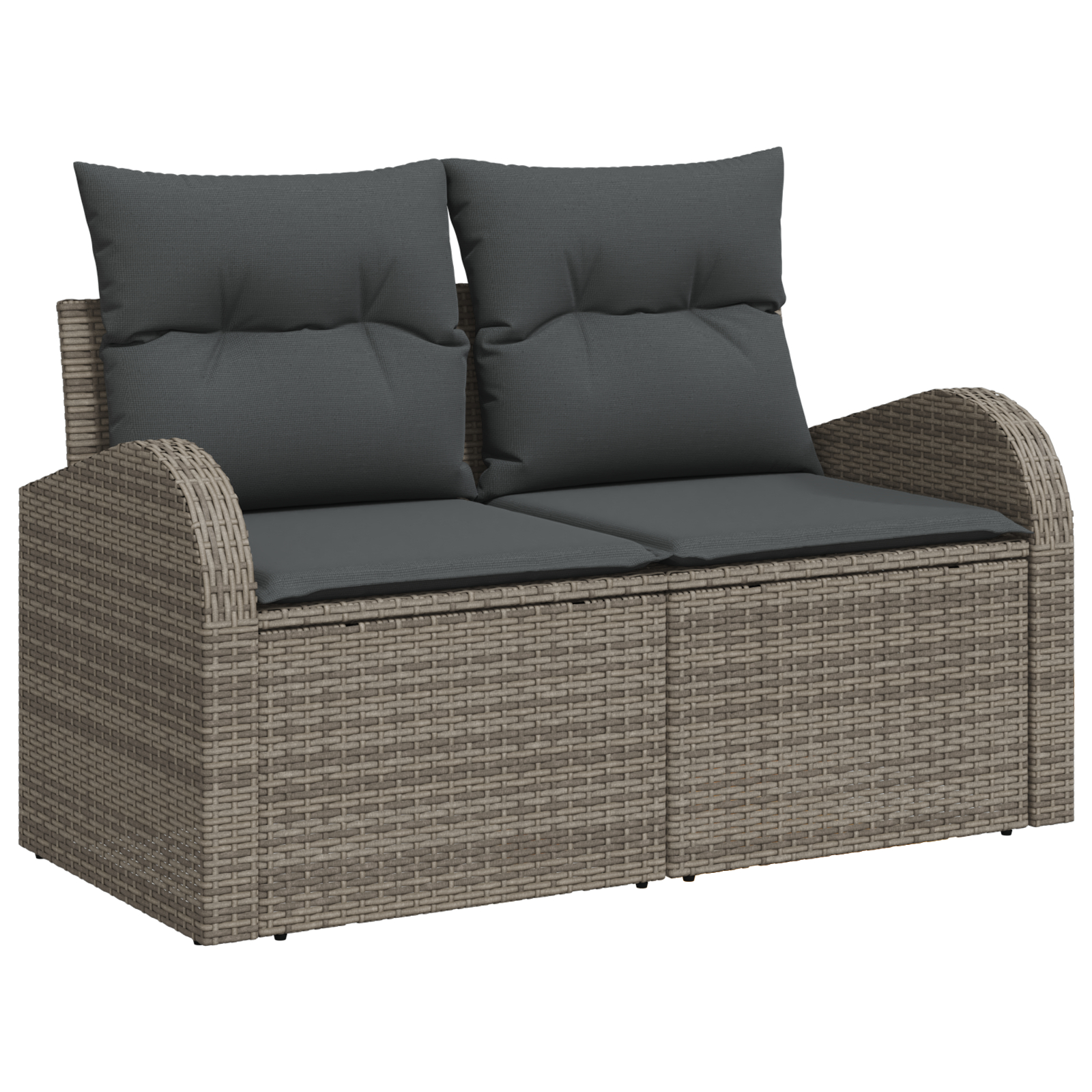 vidaXL Set de canapele pentru grădină 10 pcs Gri 100 x 55 x 73 cm vidaXL Set de canapele pentru grădină 10 pcs Gri 100 x 55 x 73 cm