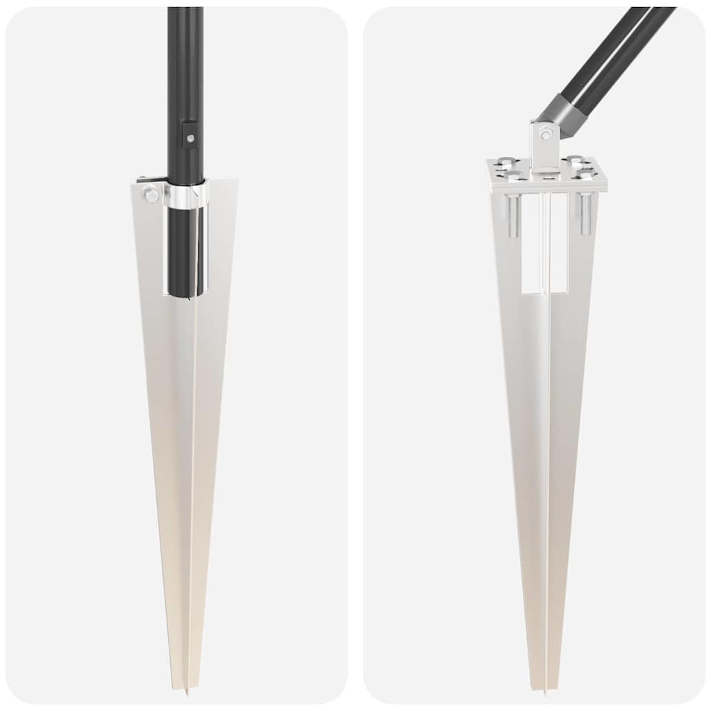vidaXL Stâlpi de gard cu vârf, 26 buc., Ø32 mm, 100 cm. oțel zincat vidaXL Stâlpi de gard cu vârf, 26 buc., Ø32 mm, 100 cm. oțel zincat
