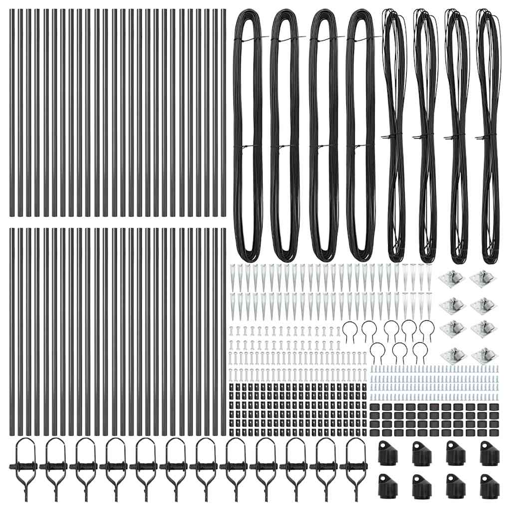 vidaXL Stâlp de gard. 52 pcs Argintiu 3.2 x 3.2 x 100 cm Oțel vidaXL Stâlp de gard. 52 pcs Argintiu 3.2 x 3.2 x 100 cm Oțel