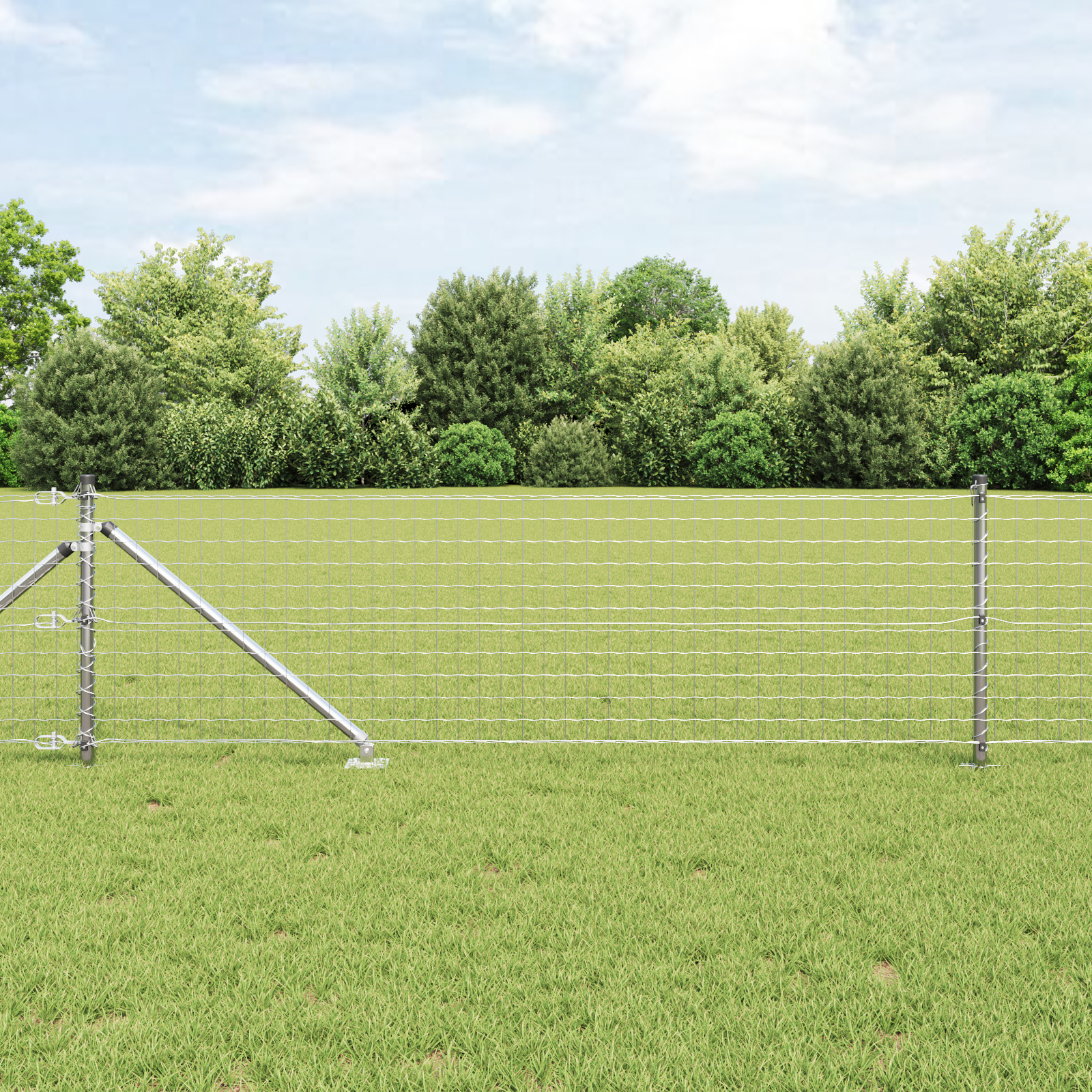 vidaXL Stâlp de gard. 52 pcs Argintiu 3.2 x 3.2 x 120 cm Oțel vidaXL Stâlp de gard. 52 pcs Argintiu 3.2 x 3.2 x 120 cm Oțel