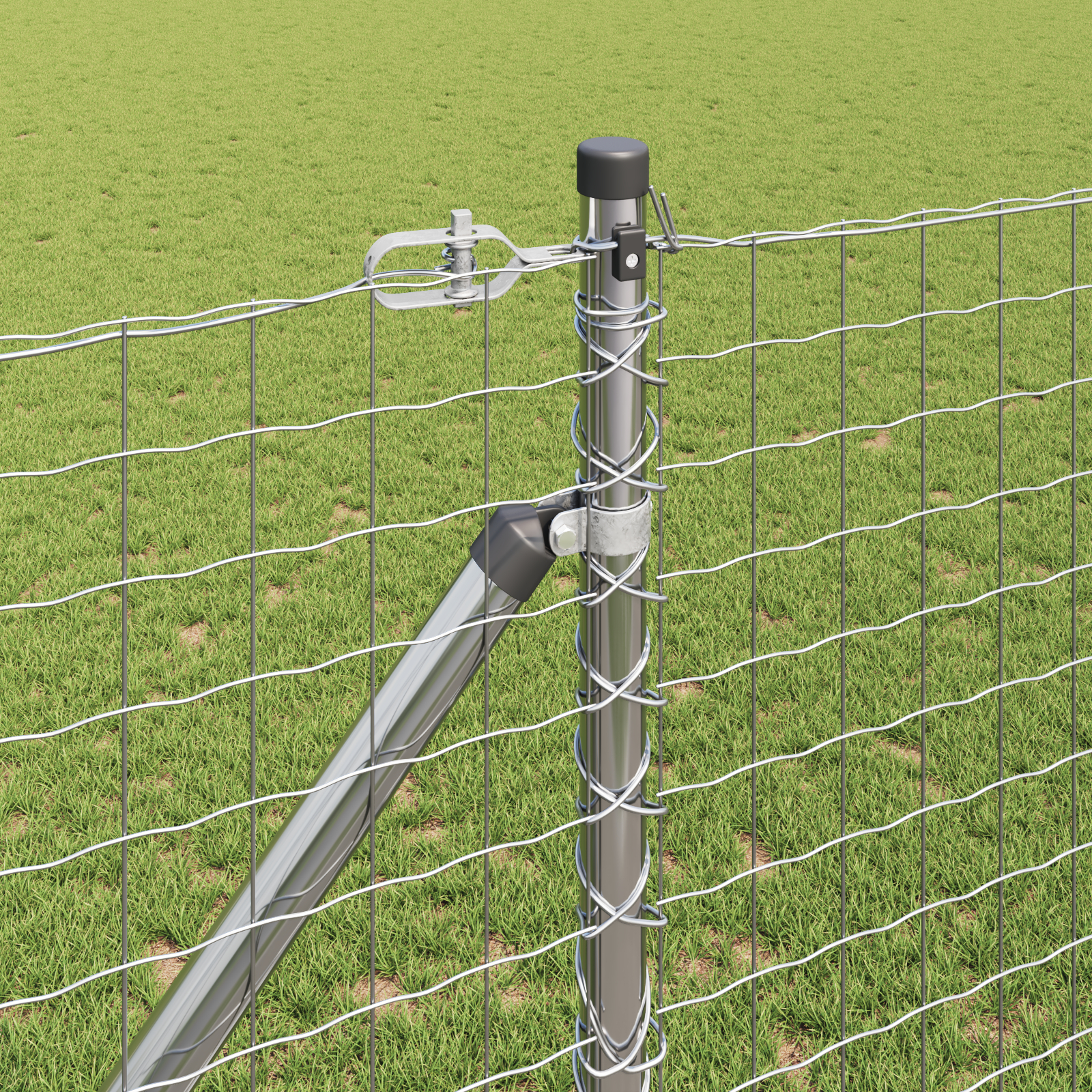 Stâlpi de gard vidaXL cu vârf 26 buc Ø32 mm 160 cm Oțel galvanizat Stâlpi de gard vidaXL cu vârf 26 buc Ø32 mm 160 cm Oțel galvanizat