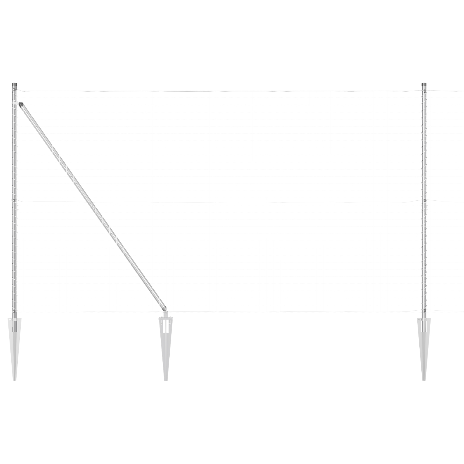 Stâlpi de gard vidaXL cu vârf 26 buc Ø32 mm 180 cm Oțel zincat Stâlpi de gard vidaXL cu vârf 26 buc Ø32 mm 180 cm Oțel zincat