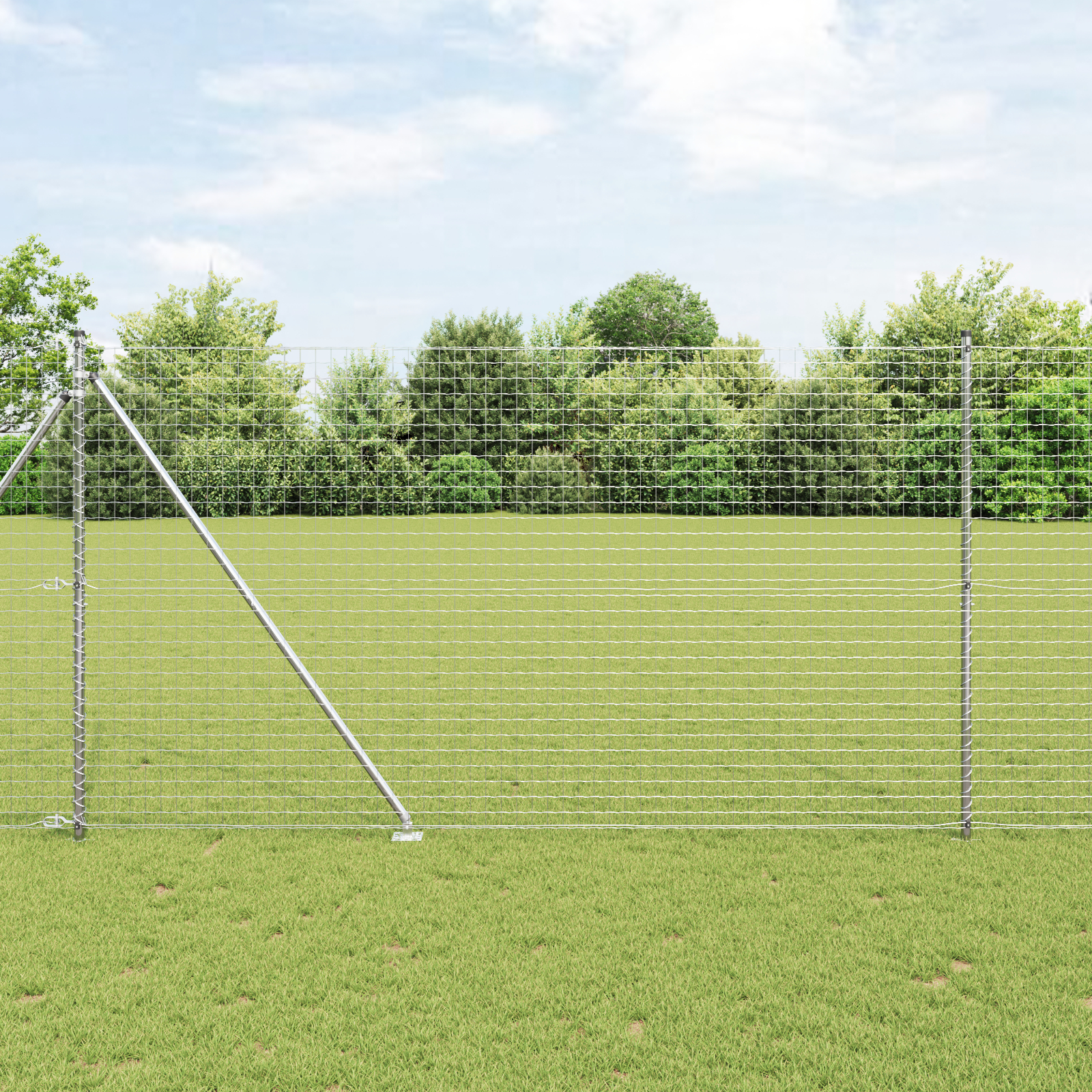 vidaXL Stâlp de gard. 52 pcs Argintiu 3.2 x 3.2 x 180 cm Oțel vidaXL Stâlp de gard. 52 pcs Argintiu 3.2 x 3.2 x 180 cm Oțel
