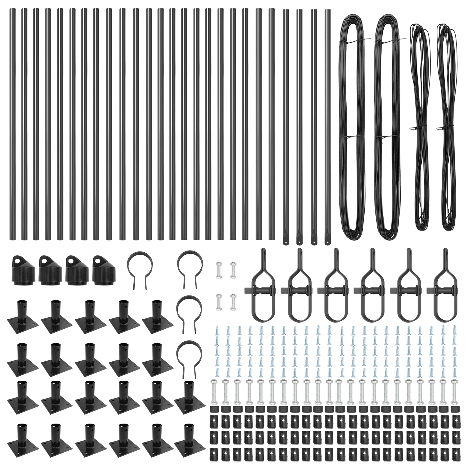 vidaXL Paloți pentru garduri cu plăci de bază 26 buc Ø32mm 50cm Oțel galvanizat vidaXL Paloți pentru garduri cu plăci de bază 26 buc Ø32mm 50cm Oțel galvanizat