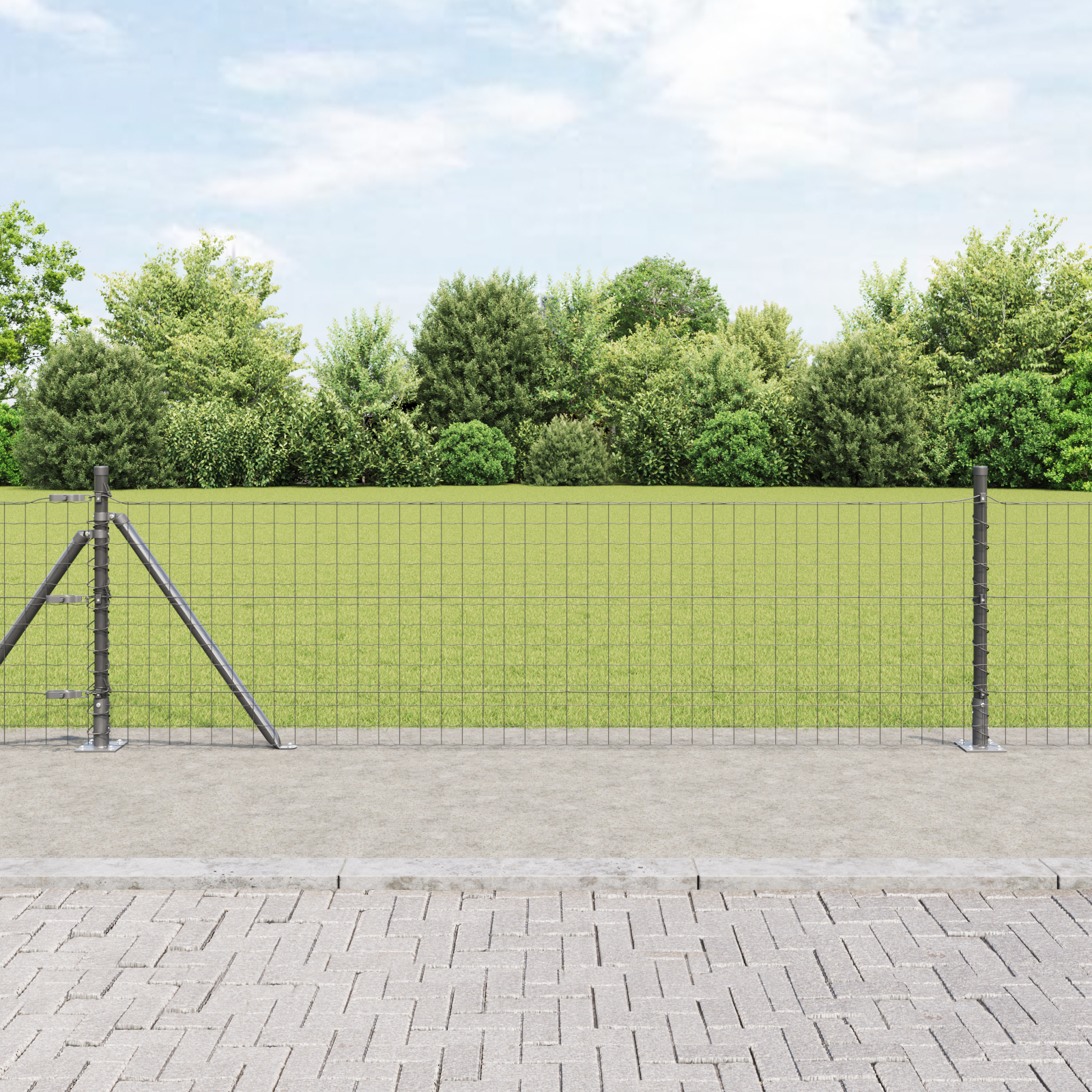 vidaXL Paloți pentru garduri cu plăci de bază 26 buc Ø32mm 50cm Oțel galvanizat vidaXL Paloți pentru garduri cu plăci de bază 26 buc Ø32mm 50cm Oțel galvanizat