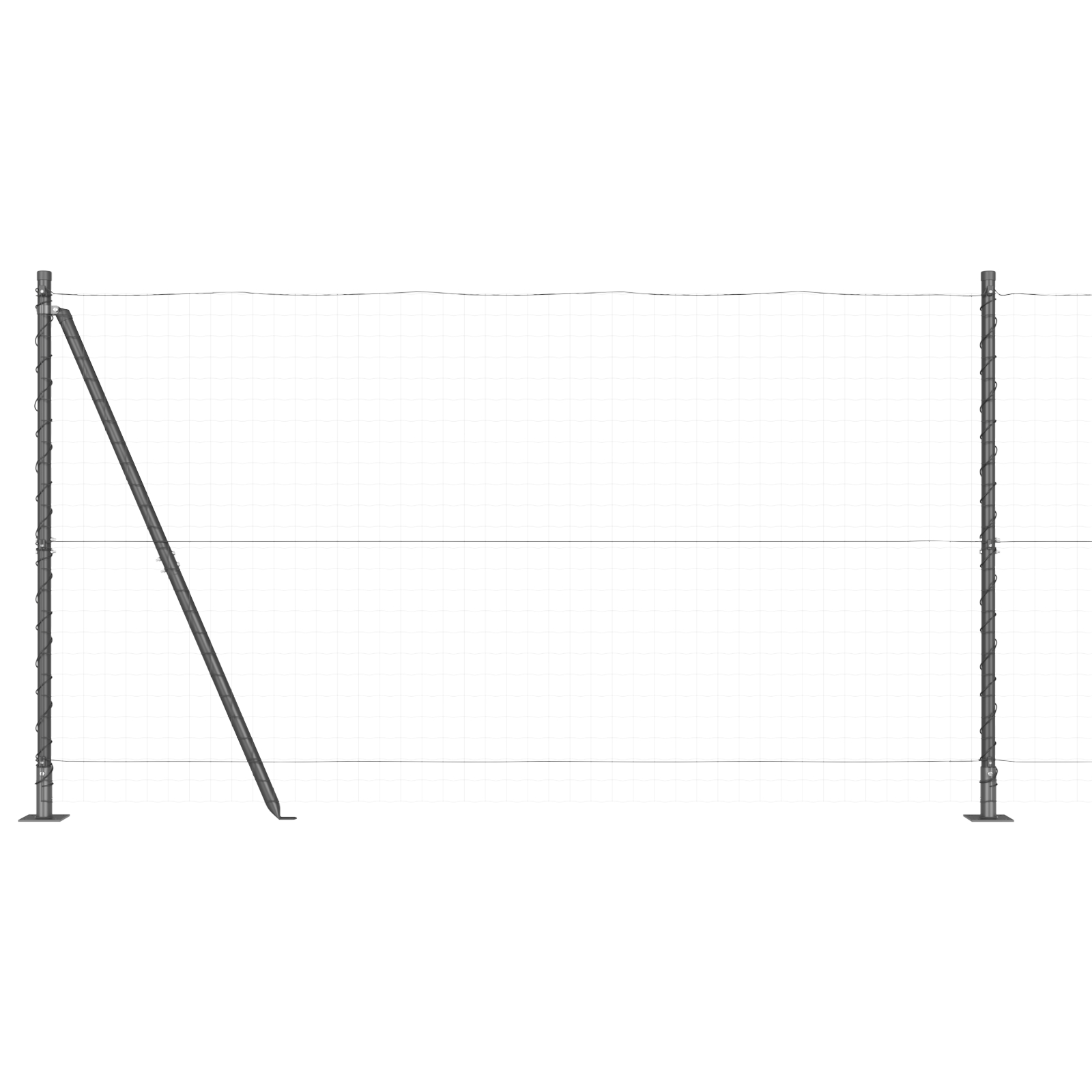 vidaXL Pereți de gard cu plăci de bază 26 buc Ø32mm 78,5cm Oțel galvanizat vidaXL Pereți de gard cu plăci de bază 26 buc Ø32mm 78,5cm Oțel galvanizat