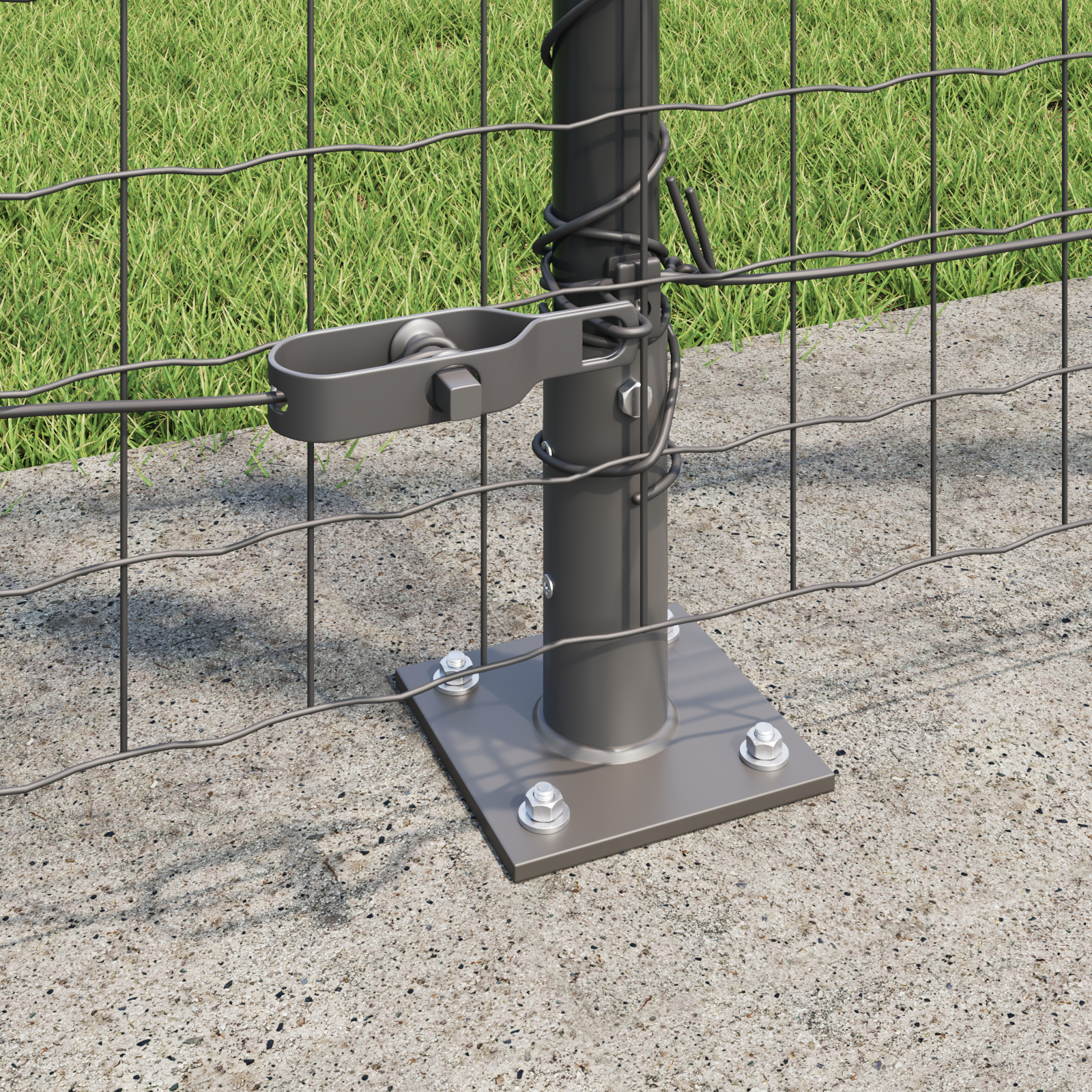 vidaXL Pereți de gard cu plăci de bază 26 buc Ø32mm 78,5cm Oțel galvanizat vidaXL Pereți de gard cu plăci de bază 26 buc Ø32mm 78,5cm Oțel galvanizat