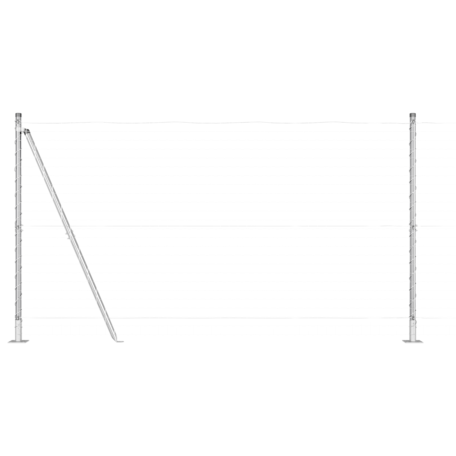 vidaXL Posturi de gard cu plăci de bază 26 buc Ø32mm 78,5cm Oțel galvanizat vidaXL Posturi de gard cu plăci de bază 26 buc Ø32mm 78,5cm Oțel galvanizat