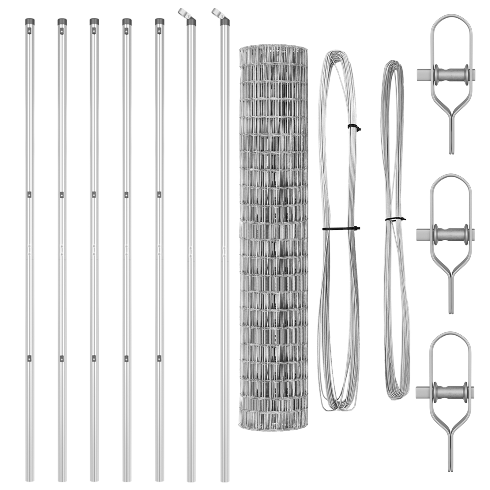 vidaXL Îngrădire cu stâlpi Argintiu 1.5 x 10 m Oțel