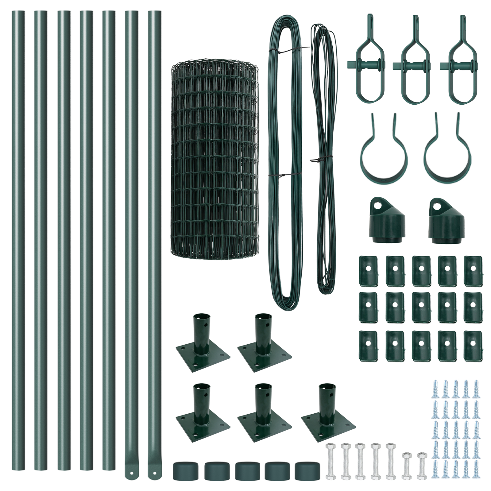 vidaXL Gard cu Stâlp Verde 0,6 x 10 m Oțel și PVC