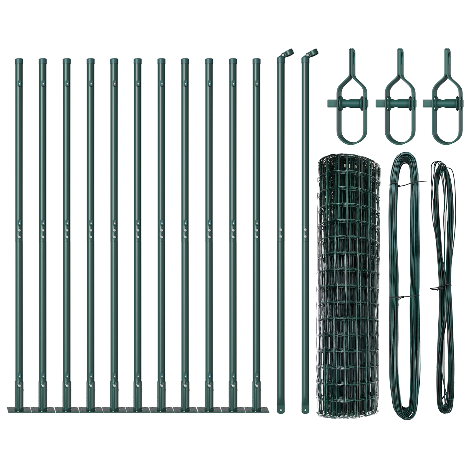 vidaXL Îngrădire cu stâlpi Verde 0.8 x 25 m Oțel vidaXL Îngrădire cu stâlpi Verde 0.8 x 25 m Oțel