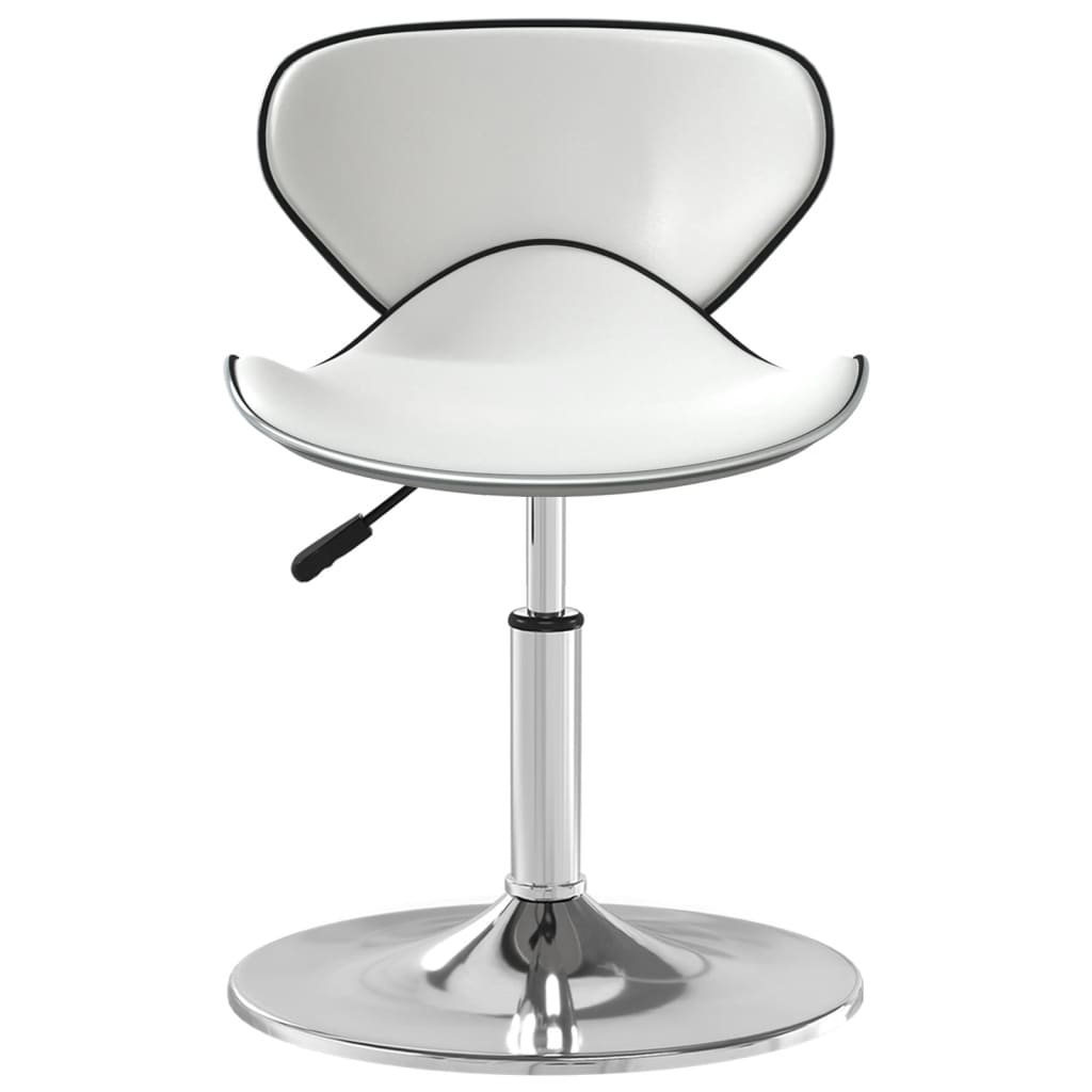 vidaXL Scaun de bar, alb, piele ecologică vidaXL Scaun de bar, alb, piele ecologică