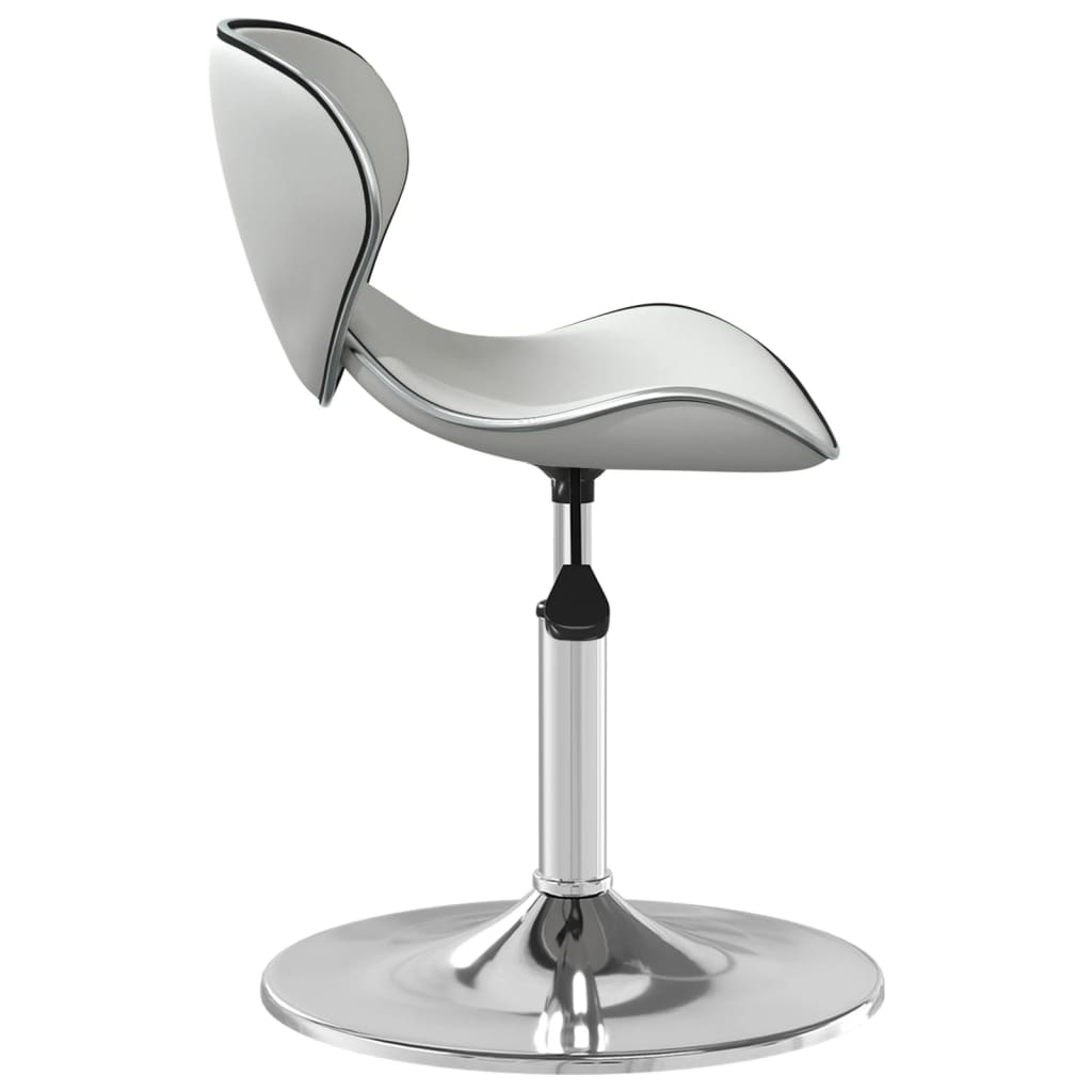 vidaXL Scaun de bar, alb, piele ecologică vidaXL Scaun de bar, alb, piele ecologică