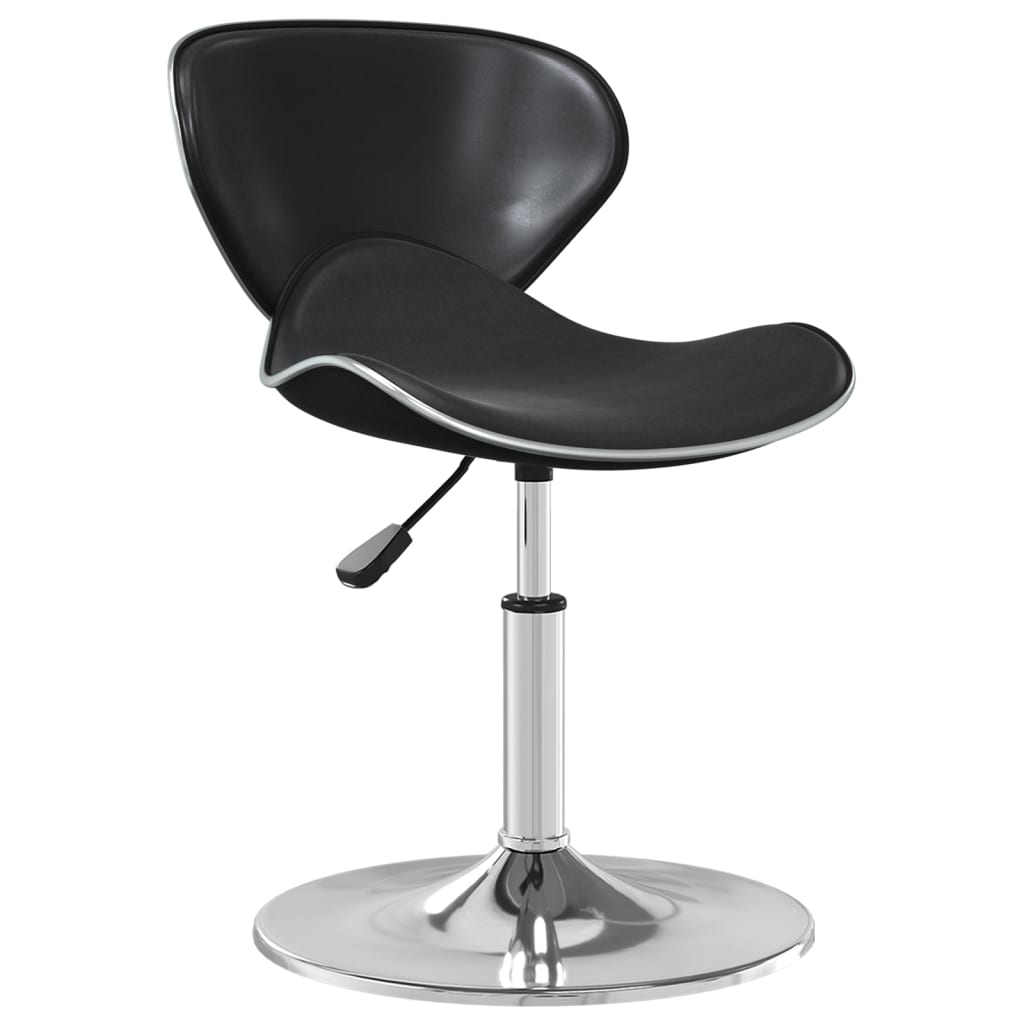 vidaXL Scaun de bar, negru, piele ecologică vidaXL Scaun de bar, negru, piele ecologică