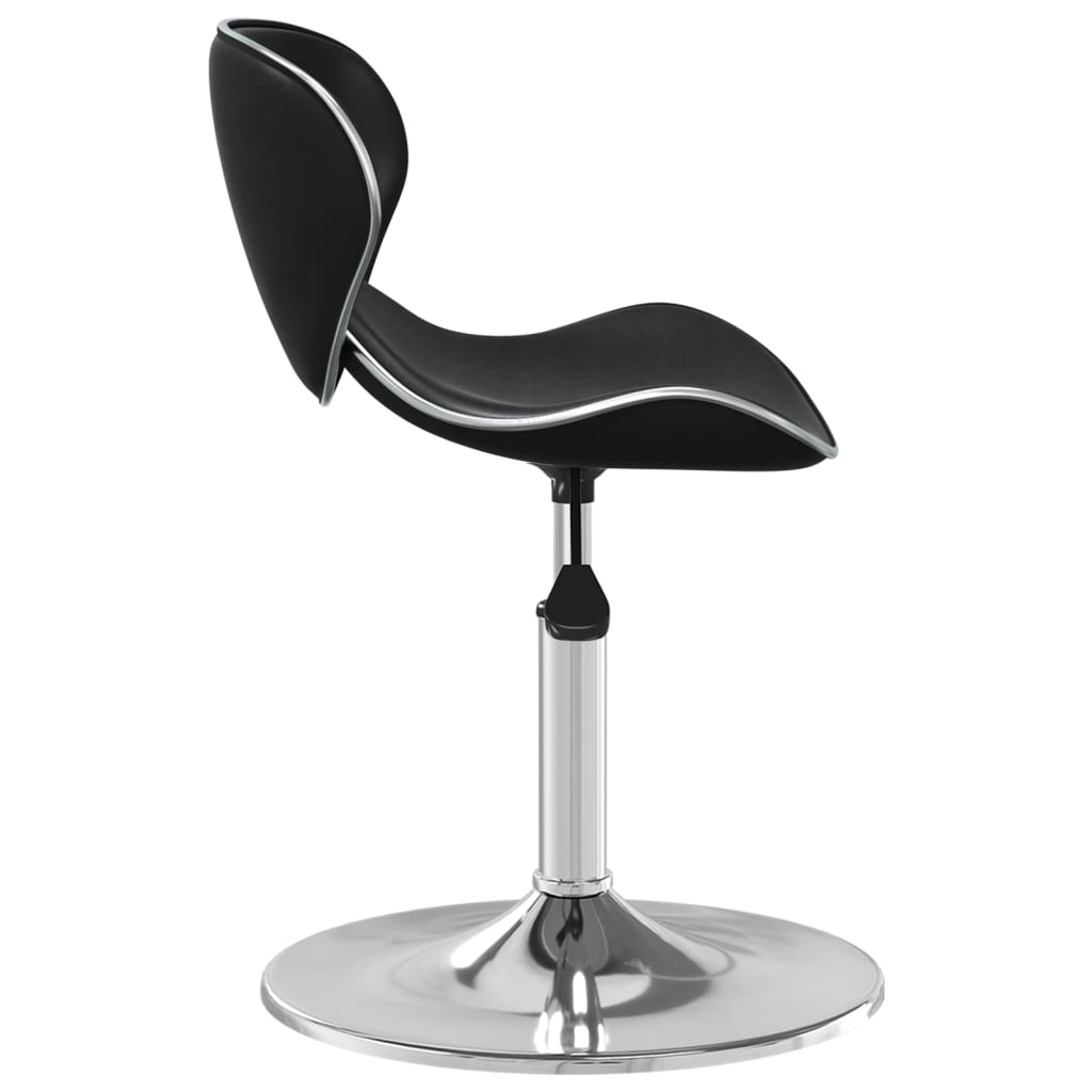 vidaXL Scaun de bar, negru, piele ecologică vidaXL Scaun de bar, negru, piele ecologică