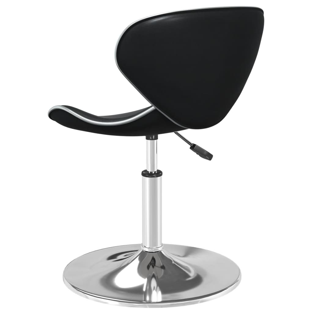 vidaXL Scaun de bar, negru, piele ecologică vidaXL Scaun de bar, negru, piele ecologică