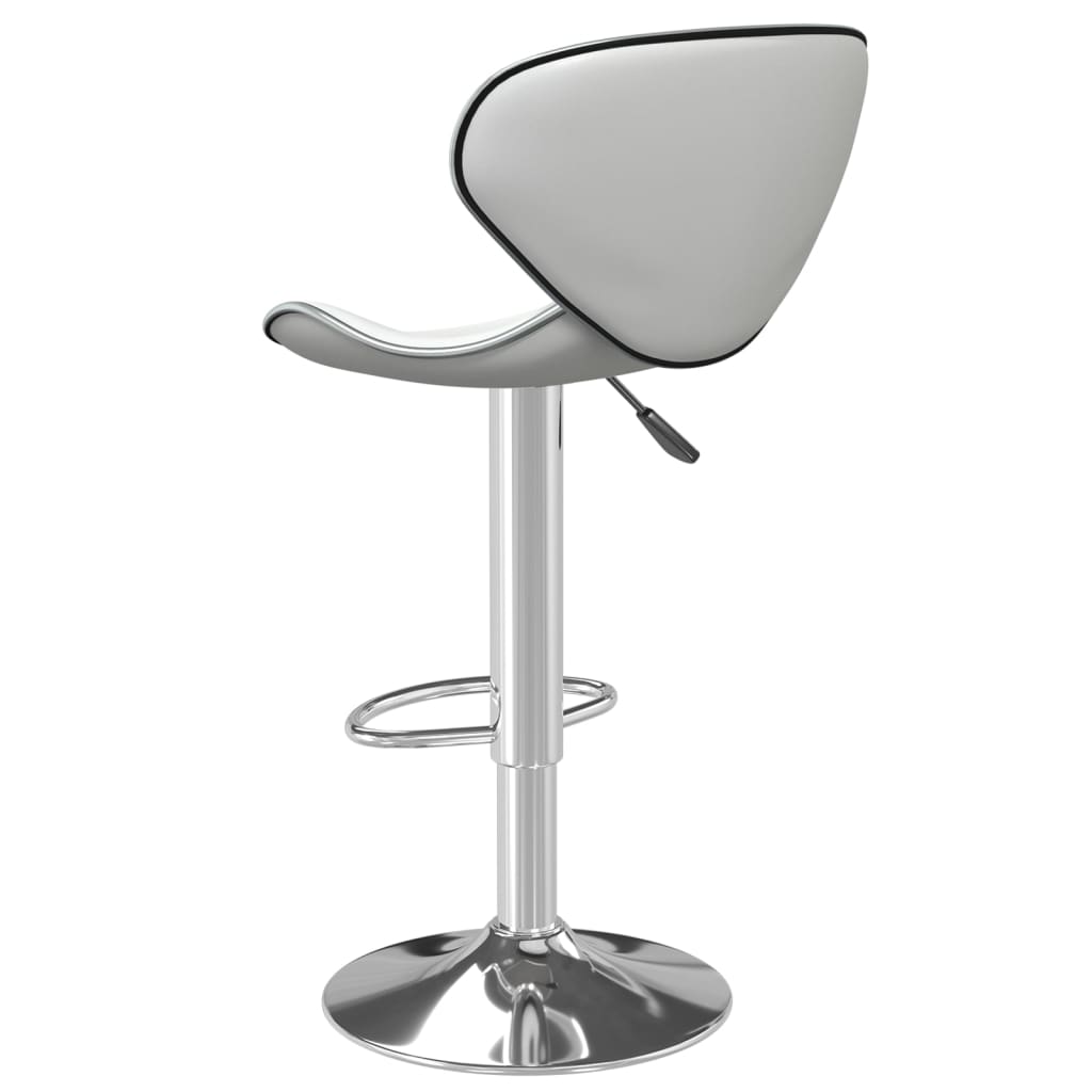 vidaXL Scaun de bar, alb, piele ecologică vidaXL Scaun de bar, alb, piele ecologică