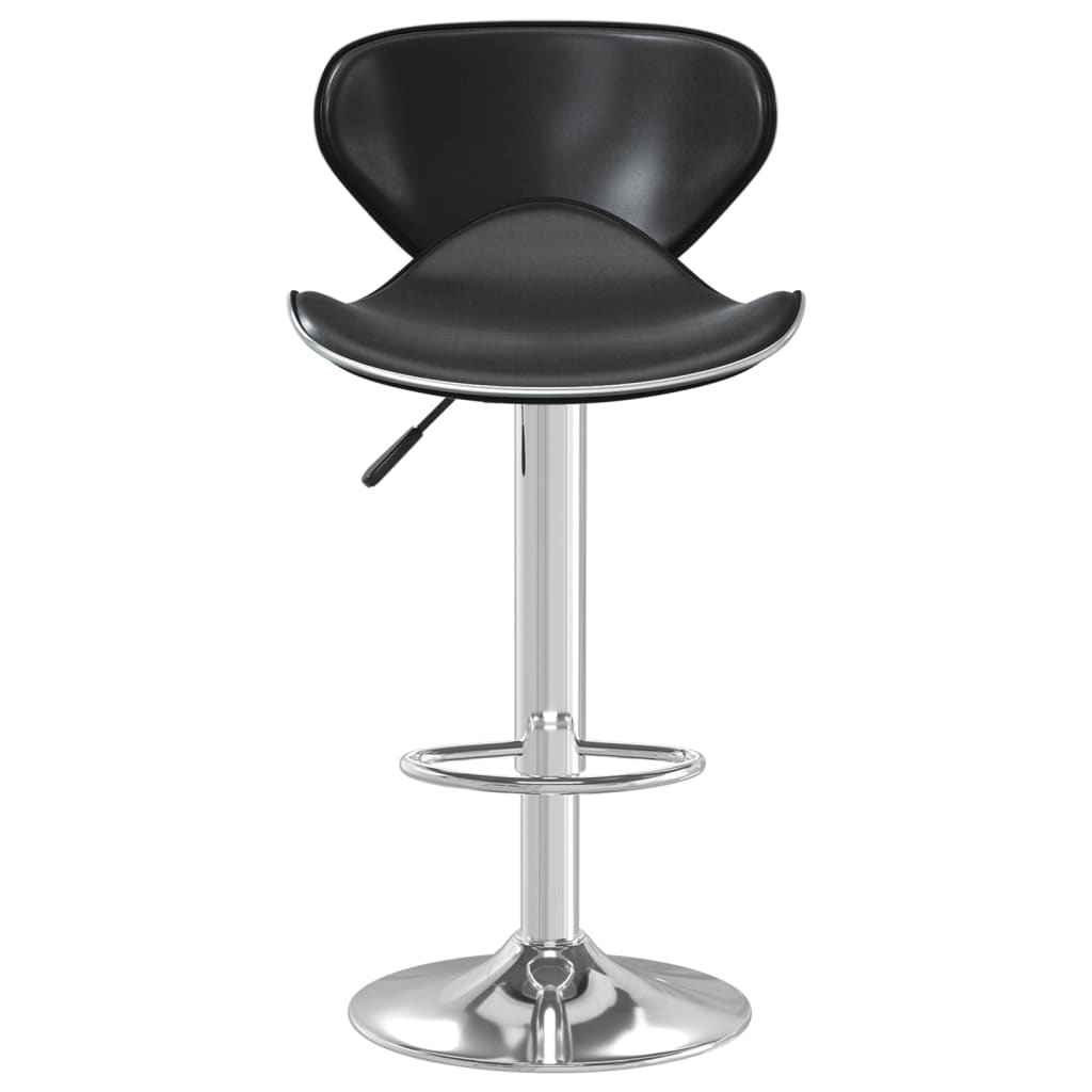 vidaXL Scaun de bar, negru, piele ecologică vidaXL Scaun de bar, negru, piele ecologică
