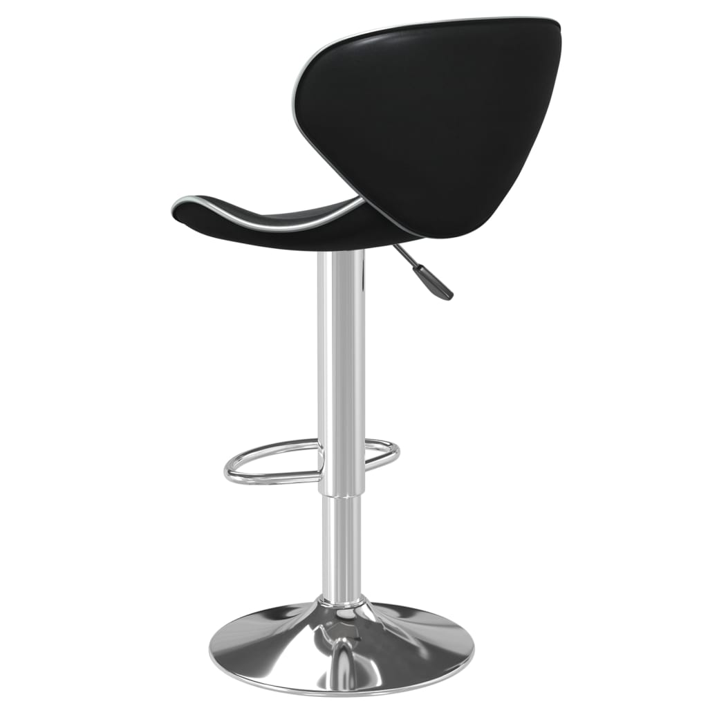 vidaXL Scaun de bar, negru, piele ecologică vidaXL Scaun de bar, negru, piele ecologică