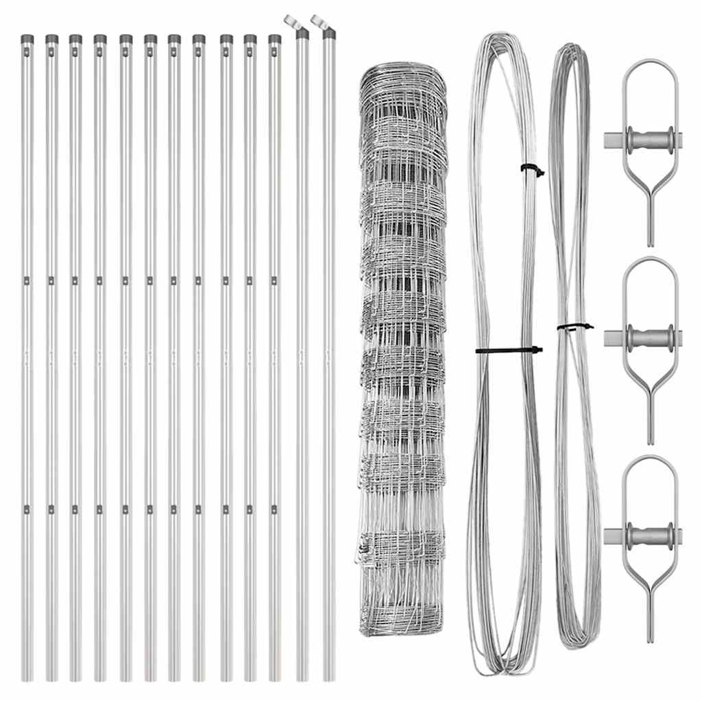 vidaXL Stâlp de gard. Galvanizat 25 x 1 m Oțel