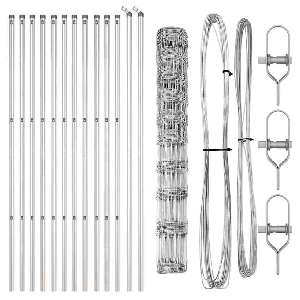 vidaXL Stâlp de gard. Galvanizat 25 x 1,2 m Oțel