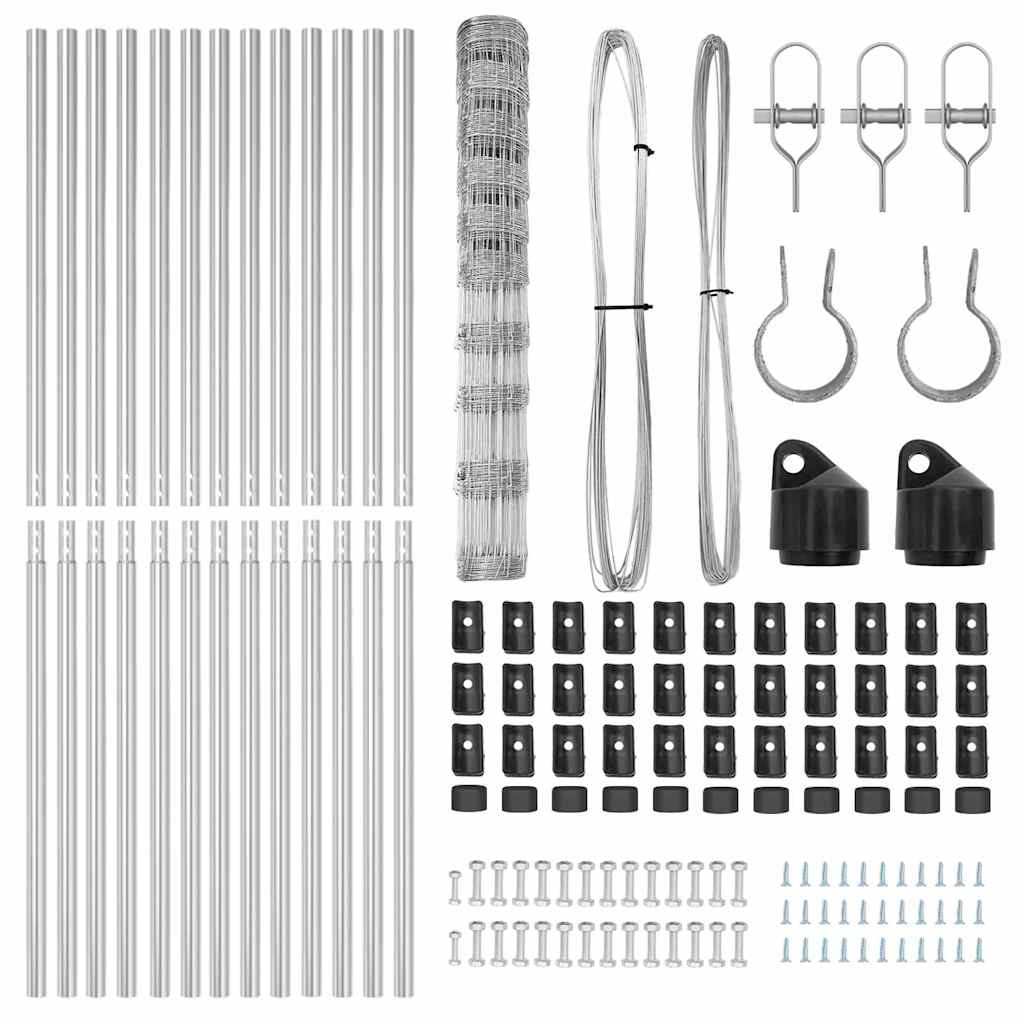 vidaXL Stâlp de gard. Galvanizat 25 x 1,2 m Oțel