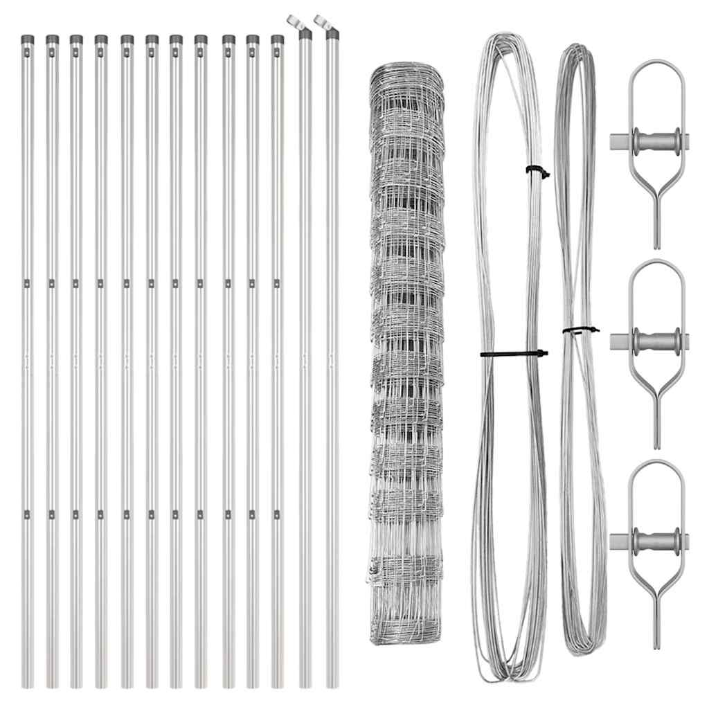 vidaXL Stâlp de gard. Galvanizat 25 x 1,2 m Oțel