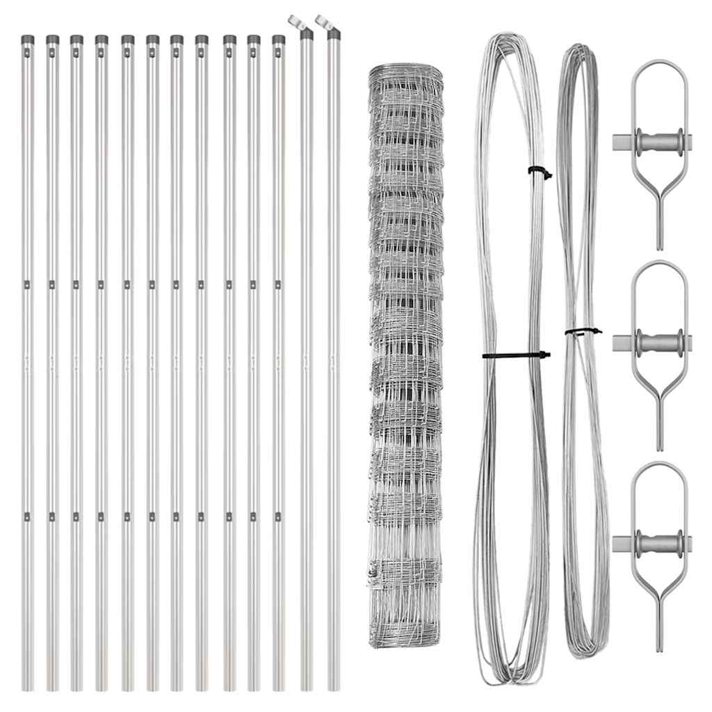 vidaXL Stâlp de gard. Galvanizat 25 x 1,2 m Oțel