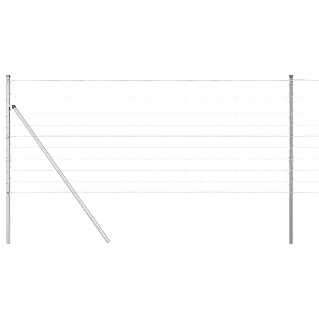 vidaXL Stâlp de gard. Galvanizat 50 x 1 m Oțel